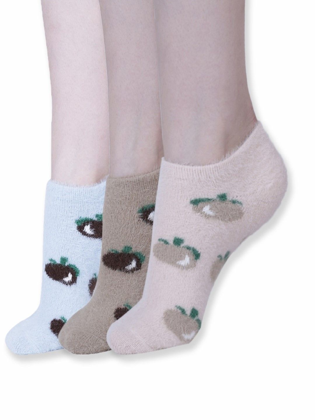 

Dollar Women Pack Of 3 Patterned Ankle Length Socks, Blue