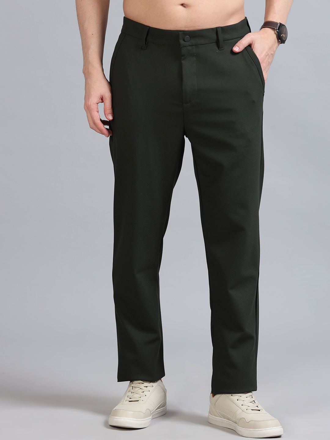 

RIGS AND RAGS Men Original Slim Fit Trousers, Teal