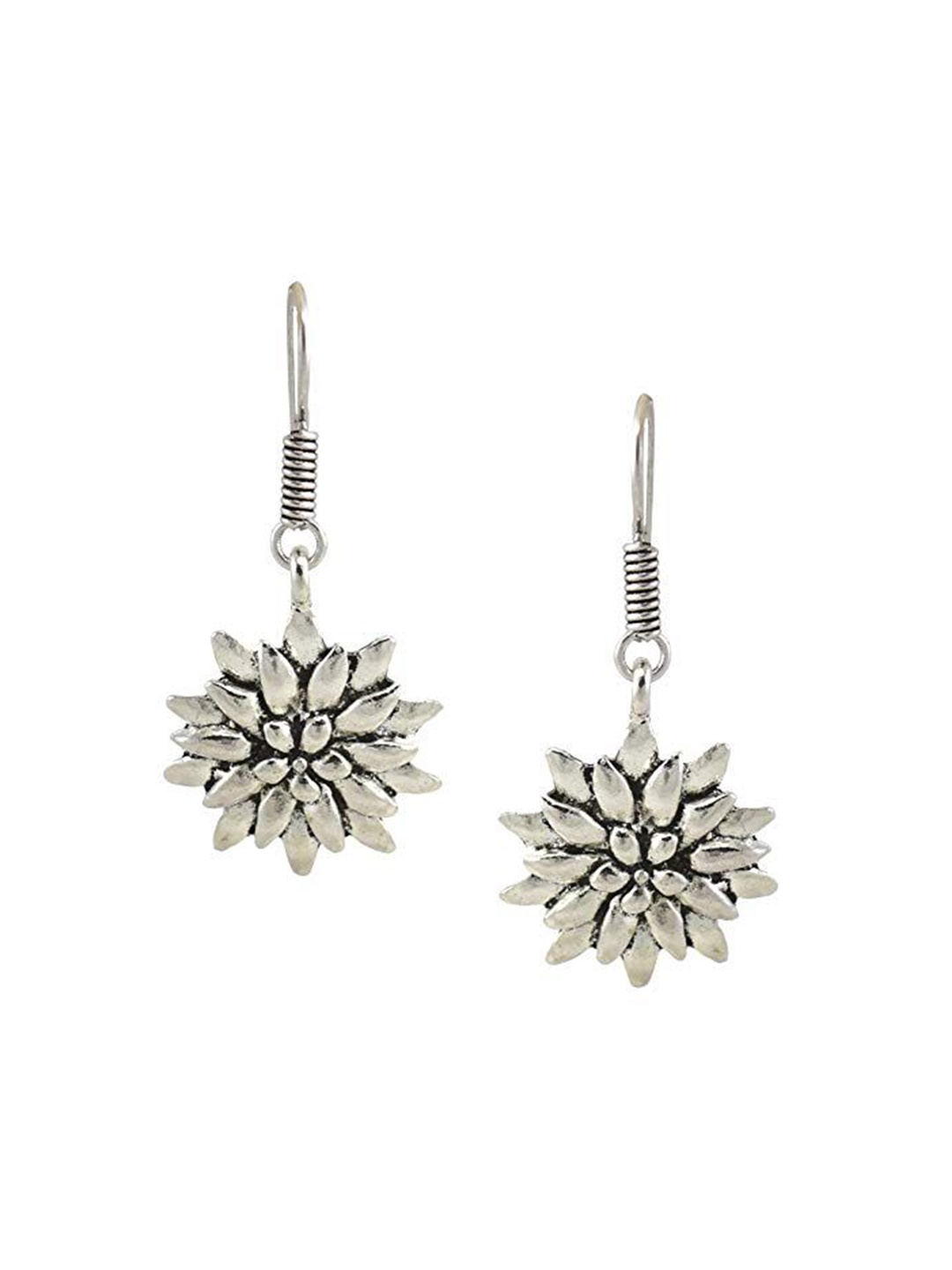 

HIGH TRENDZ Contemporary Drop Earrings, Silver