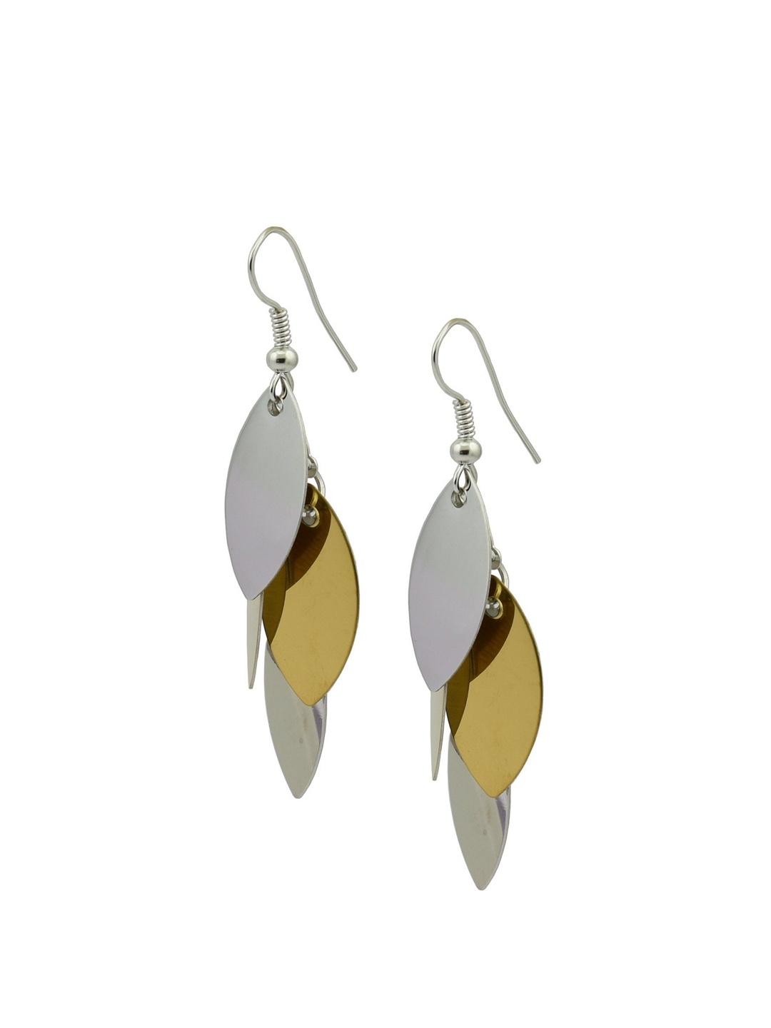 

HIGH TRENDZ Contemporary Drop Earrings, Silver