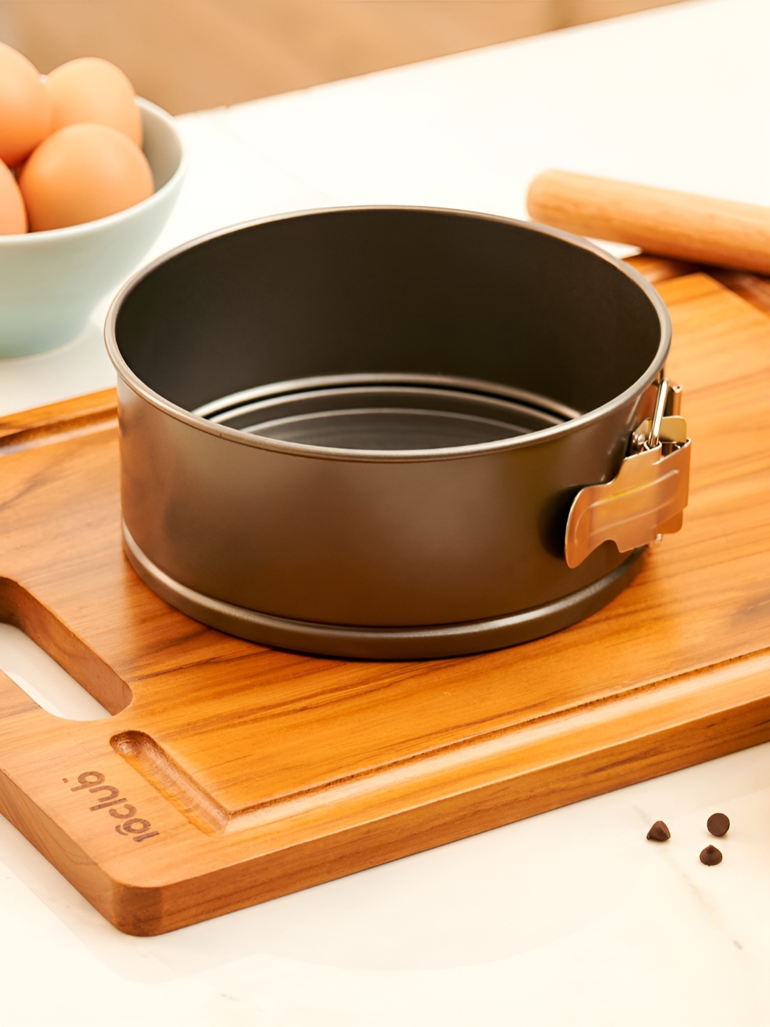 

10club Non-Stick Cake Mould With Removable Base, Black