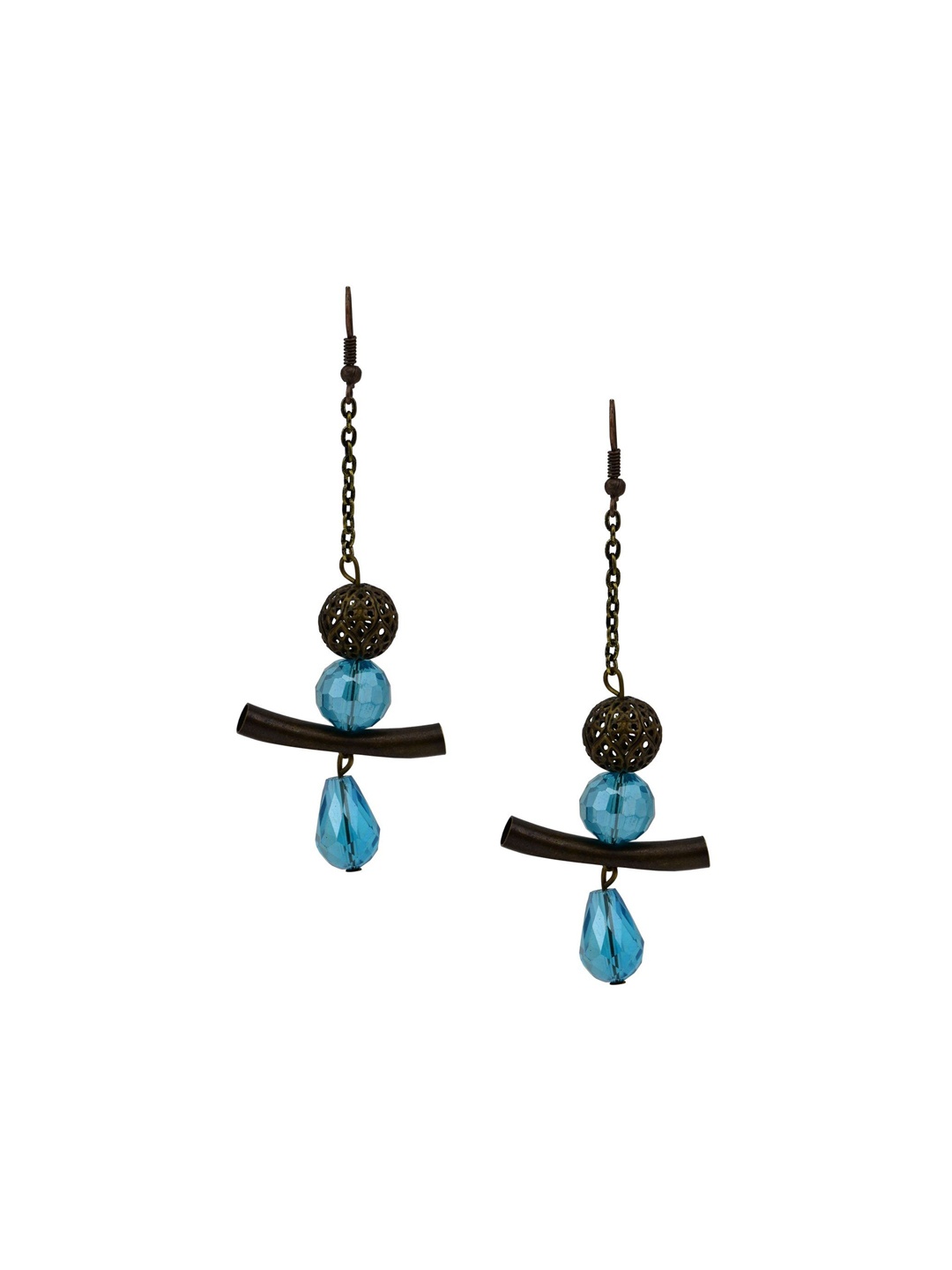 

HIGH TRENDZ Contemporary Drop Earrings, Metallic