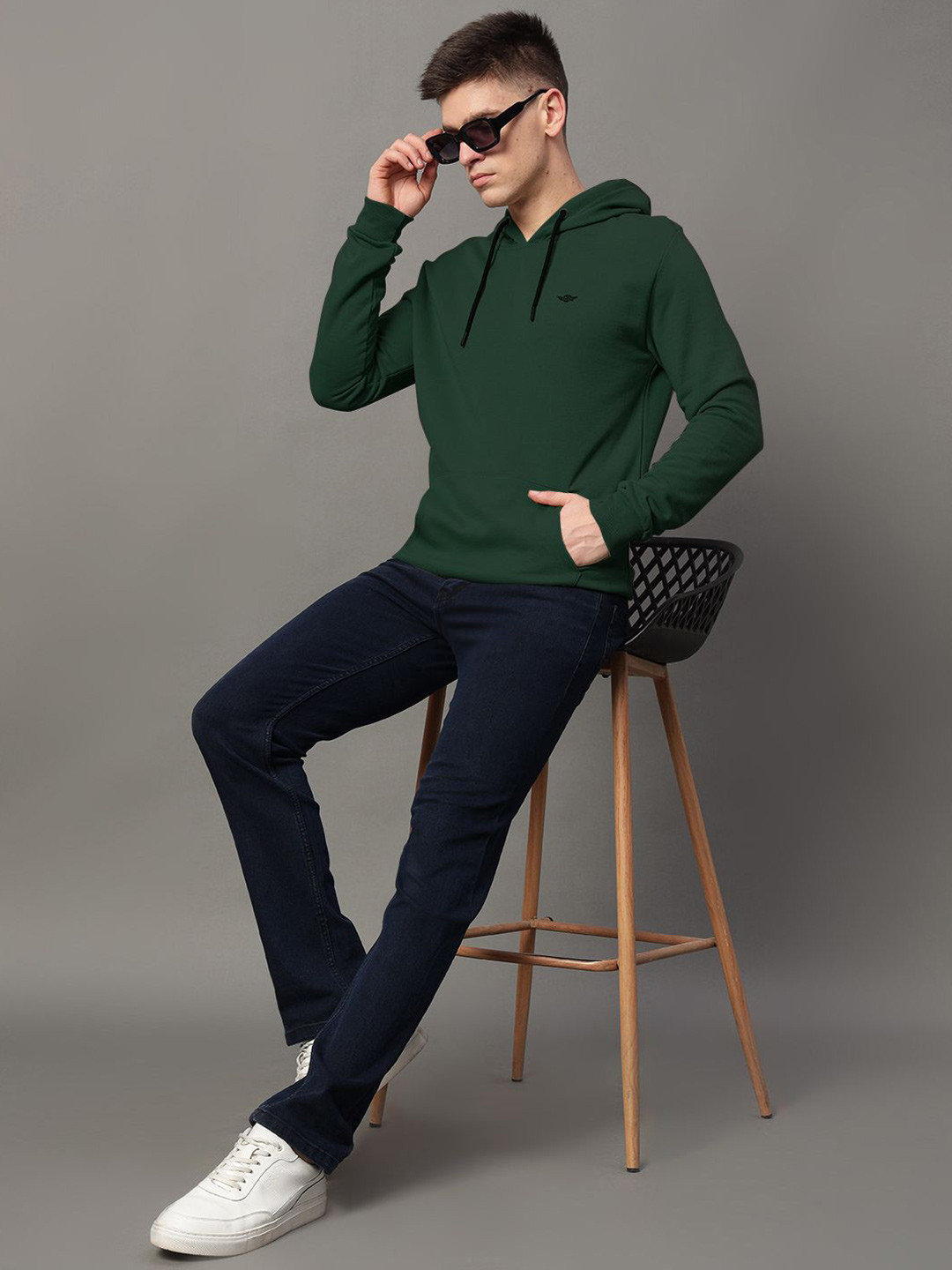 

GET GOLF Men Hooded Sweatshirt, Green