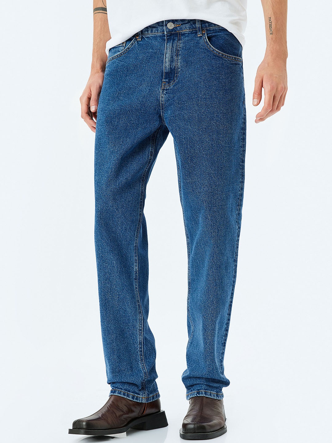 

Koton Men Mid-Rise Regular Fit jeans, Blue