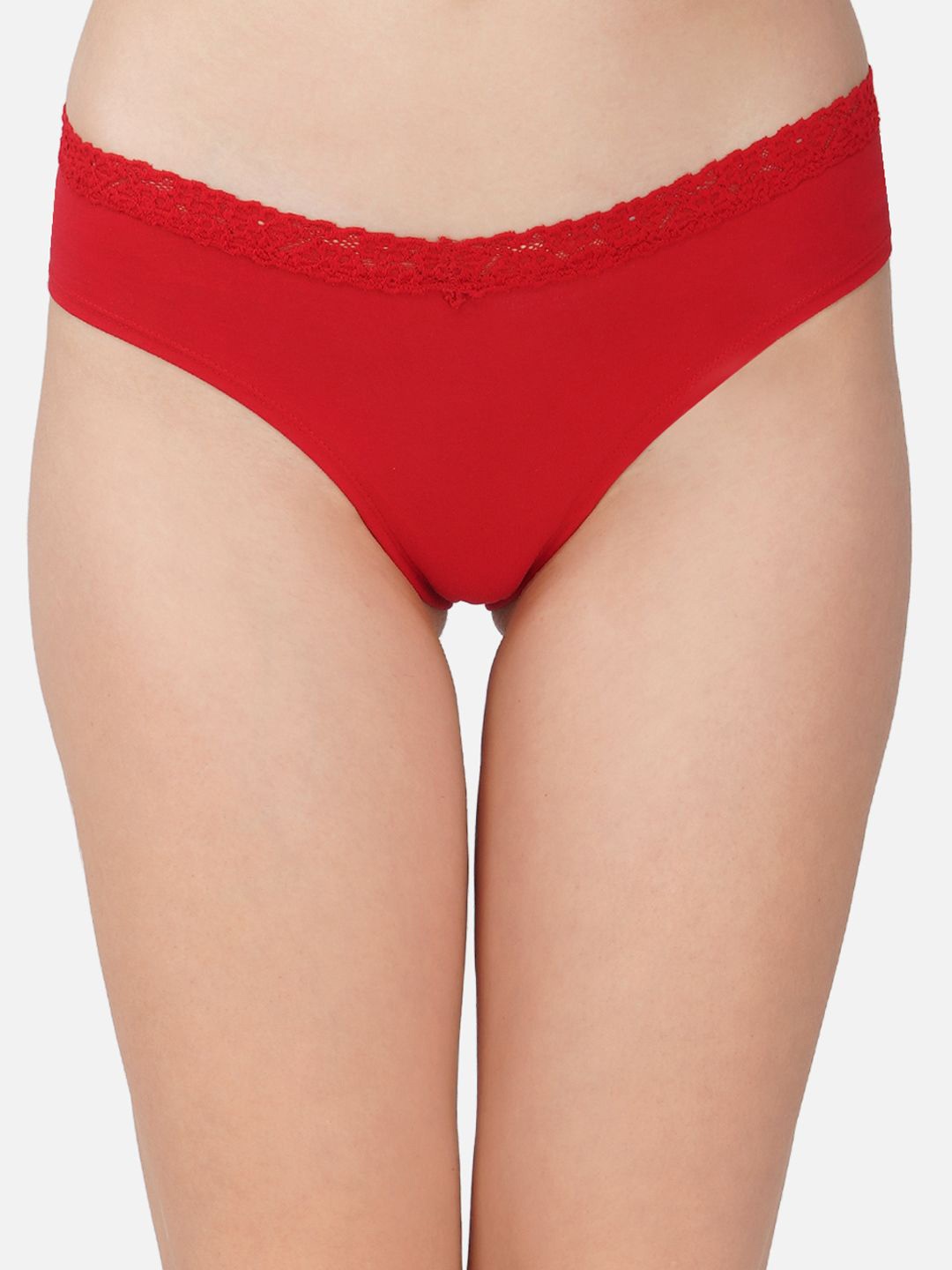 

Carlton London Mid-rise Bikini Briefs BK-OP1-RED-SS
