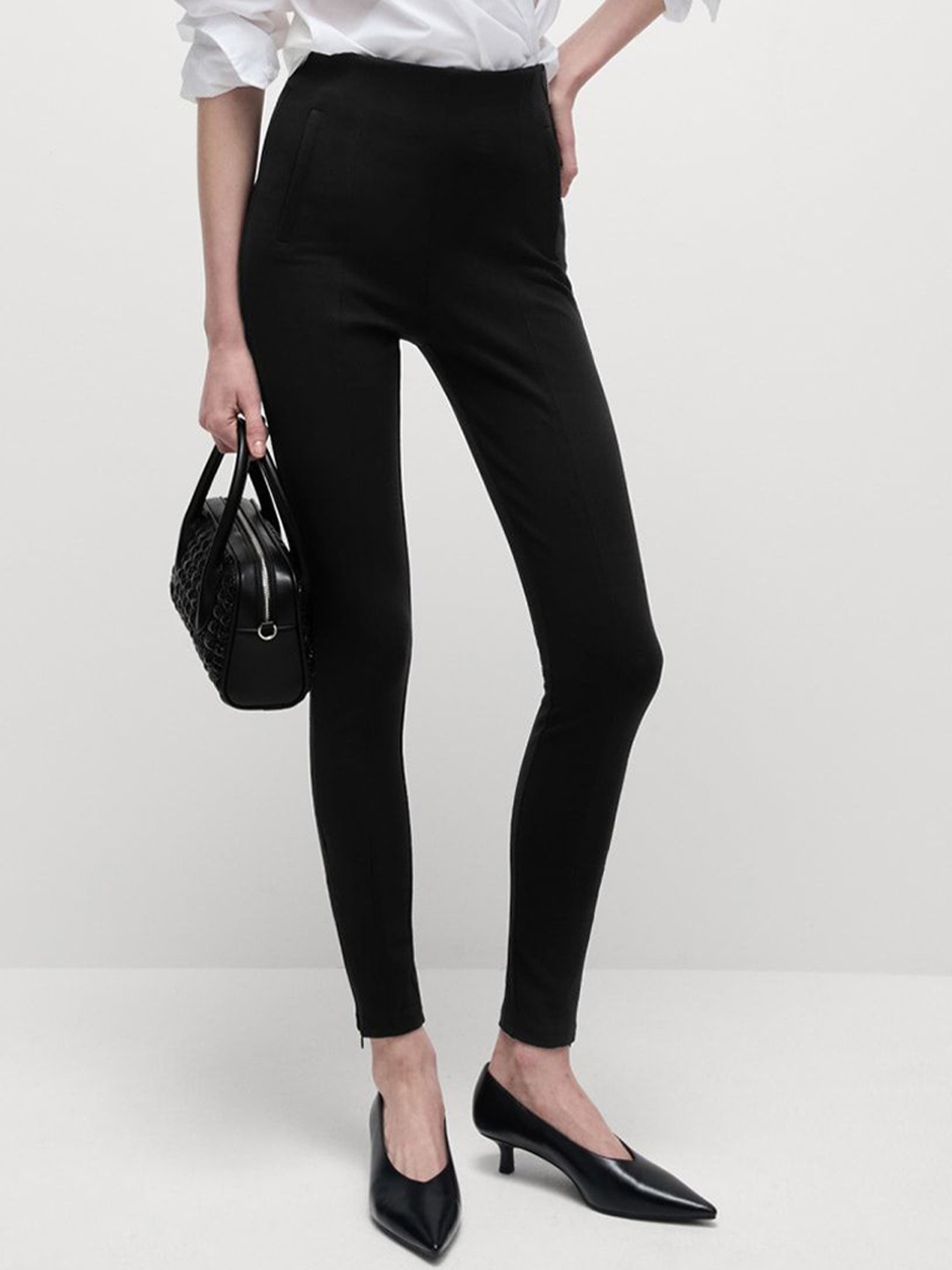 

Marks & Spencer Skinny Fit High Waisted Ankle Length Leggings, Black