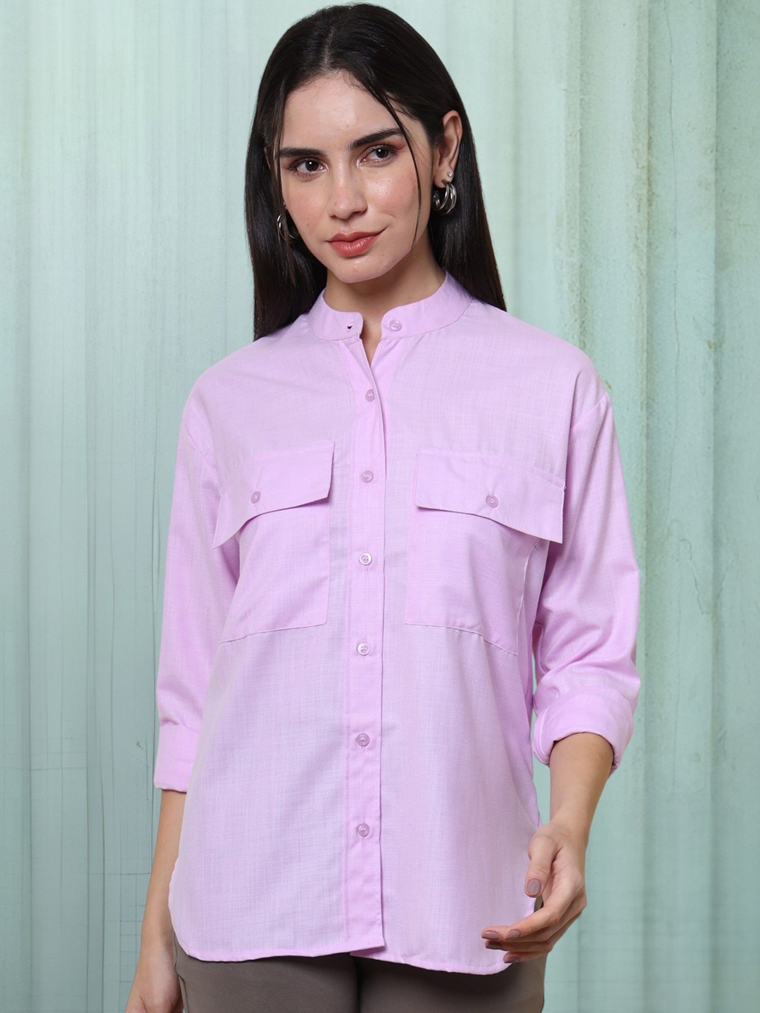 

all about you Women Opaque Casual Shirt, Lavender