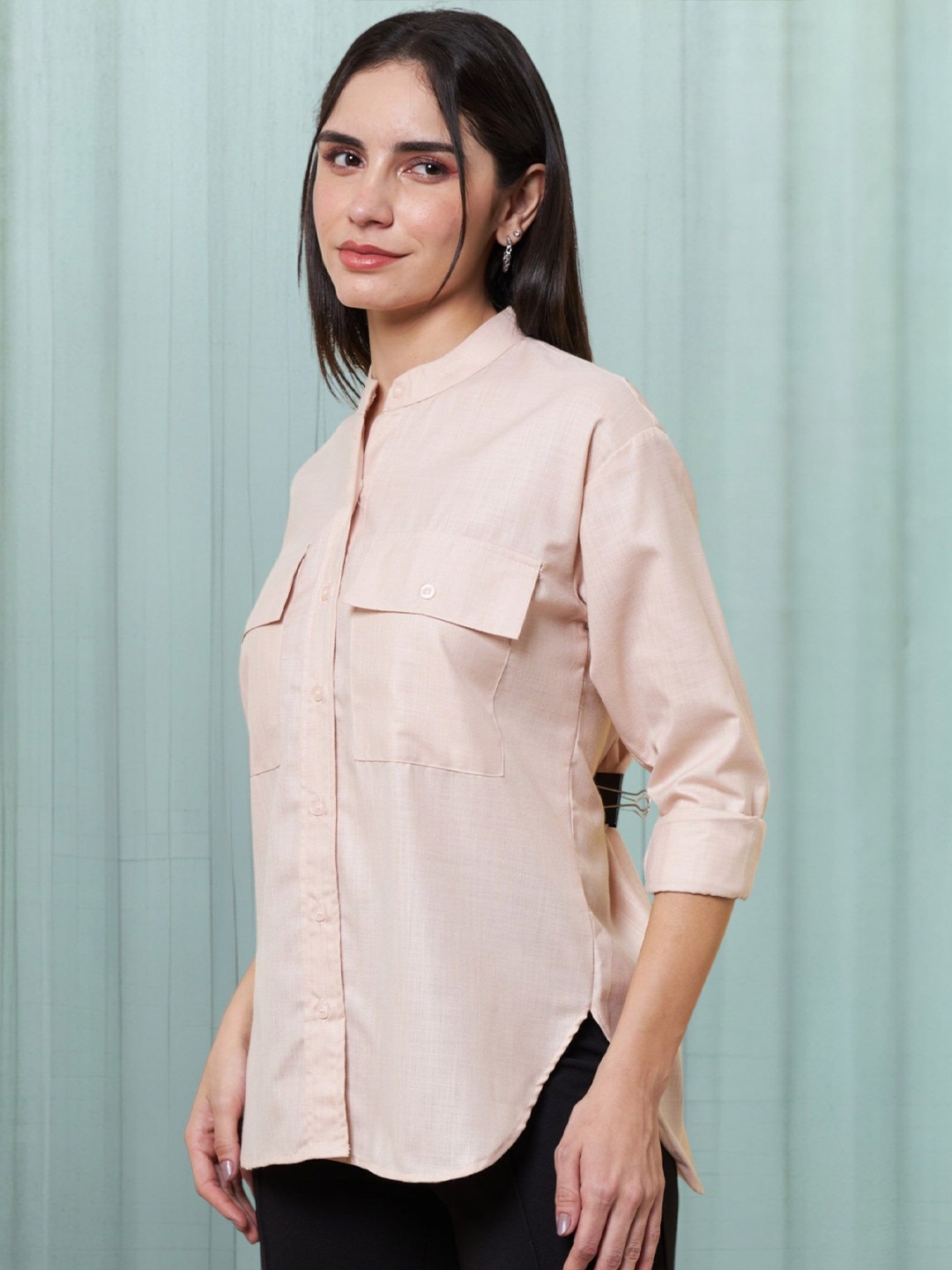 

all about you Women Opaque Casual Shirt, Beige