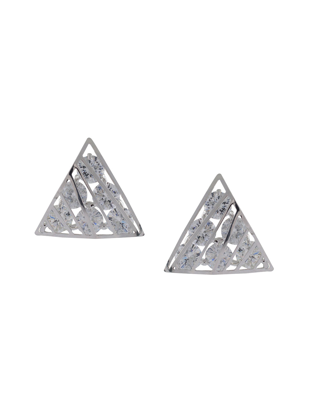 

HIGH TRENDZ Contemporary Drop Earrings, Silver