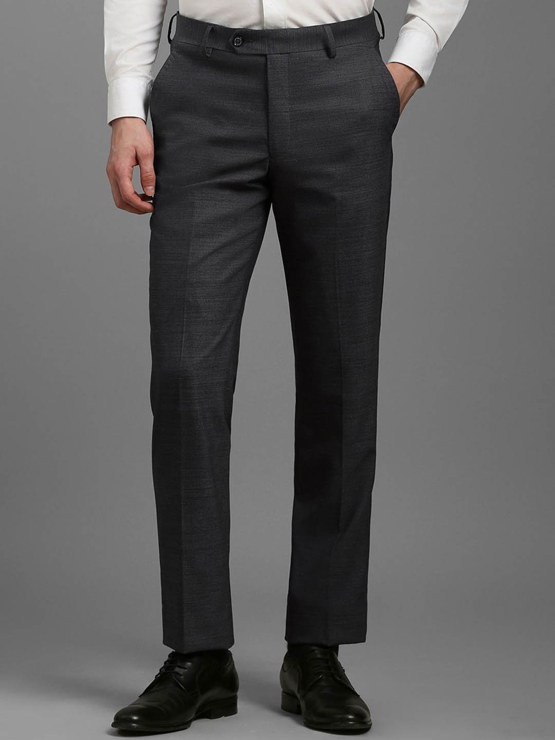 

Louis Philippe Men Slim Fit Trousers, Grey