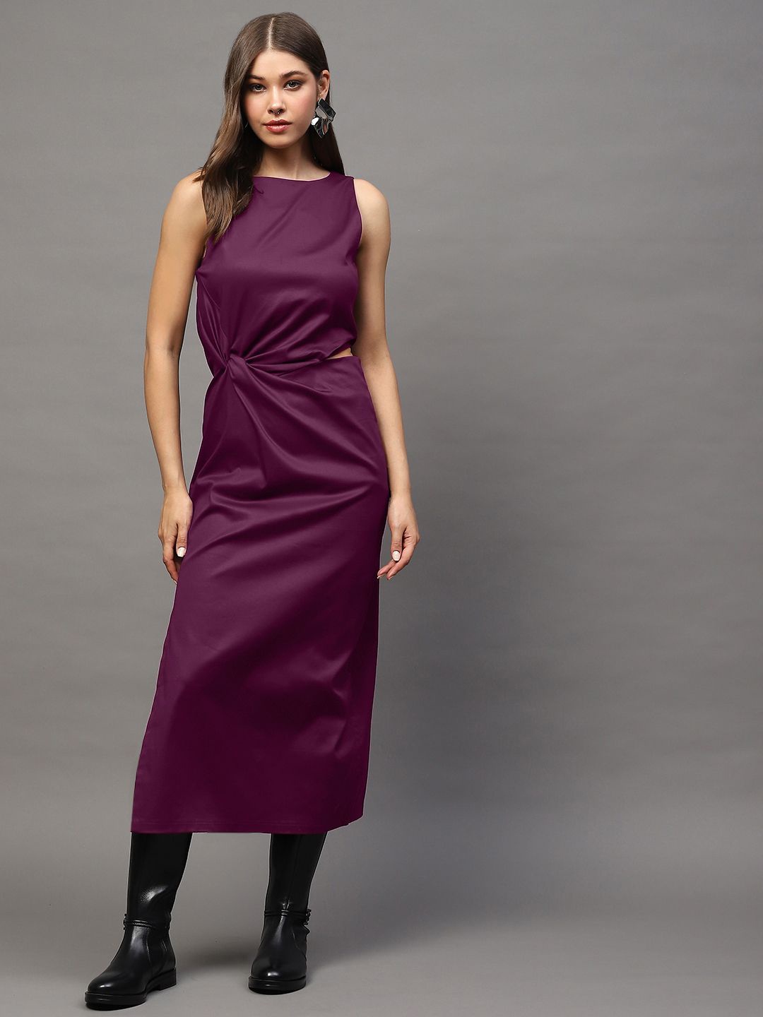 

StyleCast X SERA A-Line Midi Dress, Burgundy