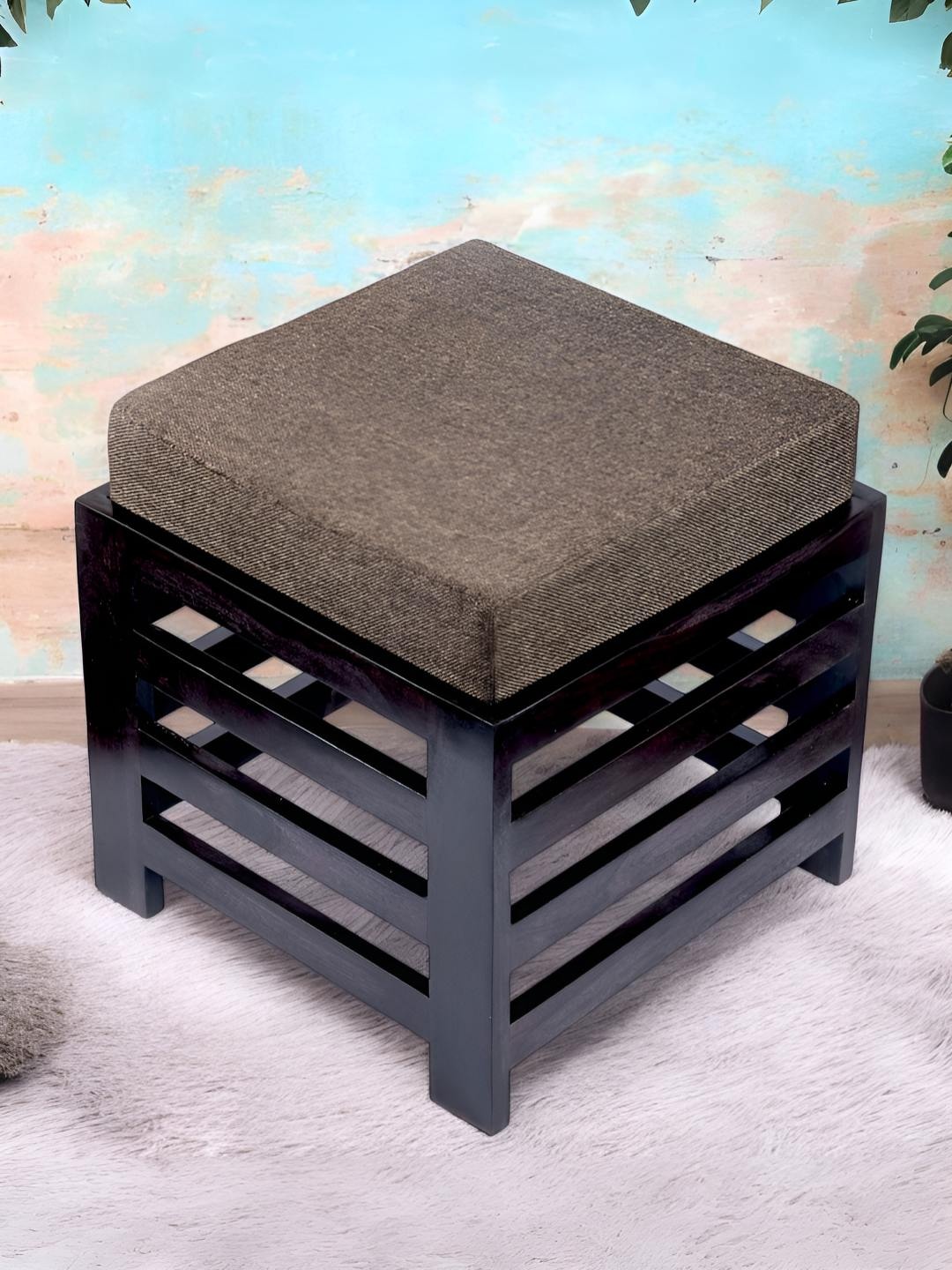 

Ikiriya Brown Sheesham Wood Contemporary Stool