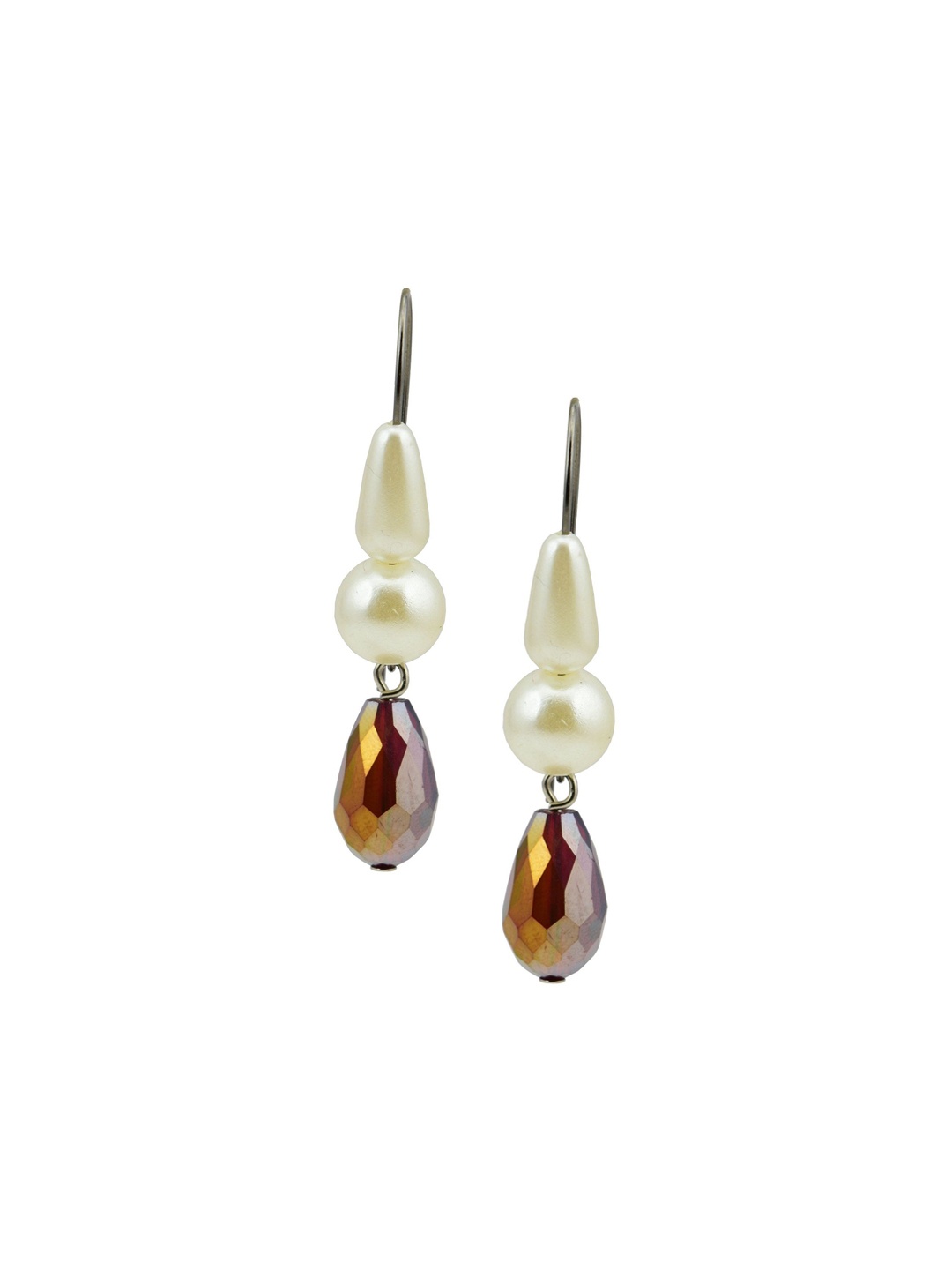 

HIGH TRENDZ Contemporary Drop Earrings, Metallic