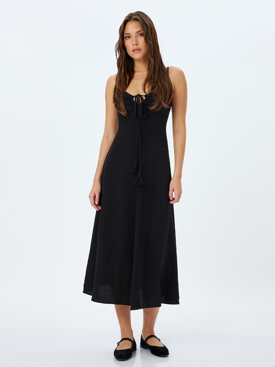 

Koton Women A-Line Dress, Black