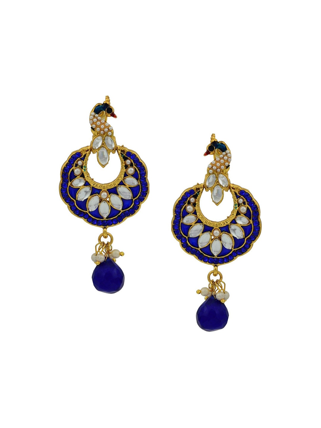 

HIGH TRENDZ Contemporary Drop Earrings, Gold