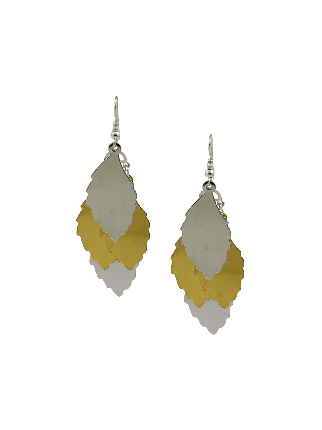 

HIGH TRENDZ Contemporary Drop Earrings, Silver