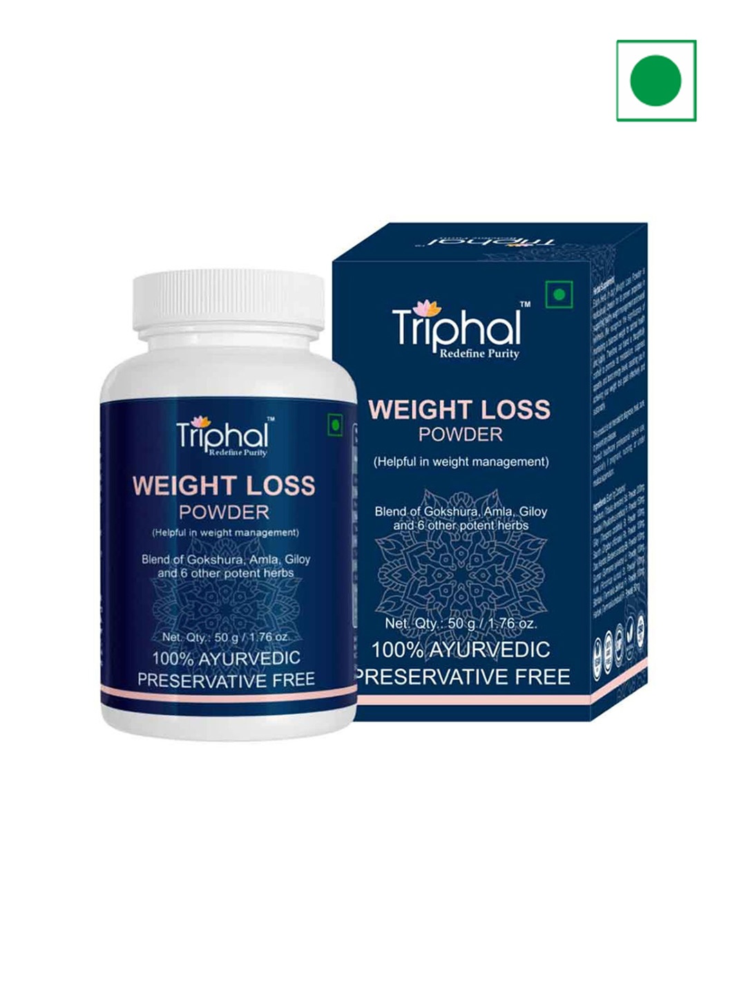 

Triphal Weight Loss Powder - 50g, Blue