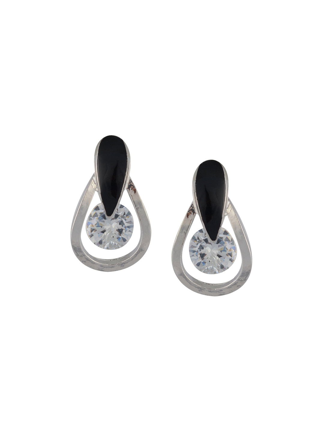 

HIGH TRENDZ Contemporary Hoop Earrings, Silver