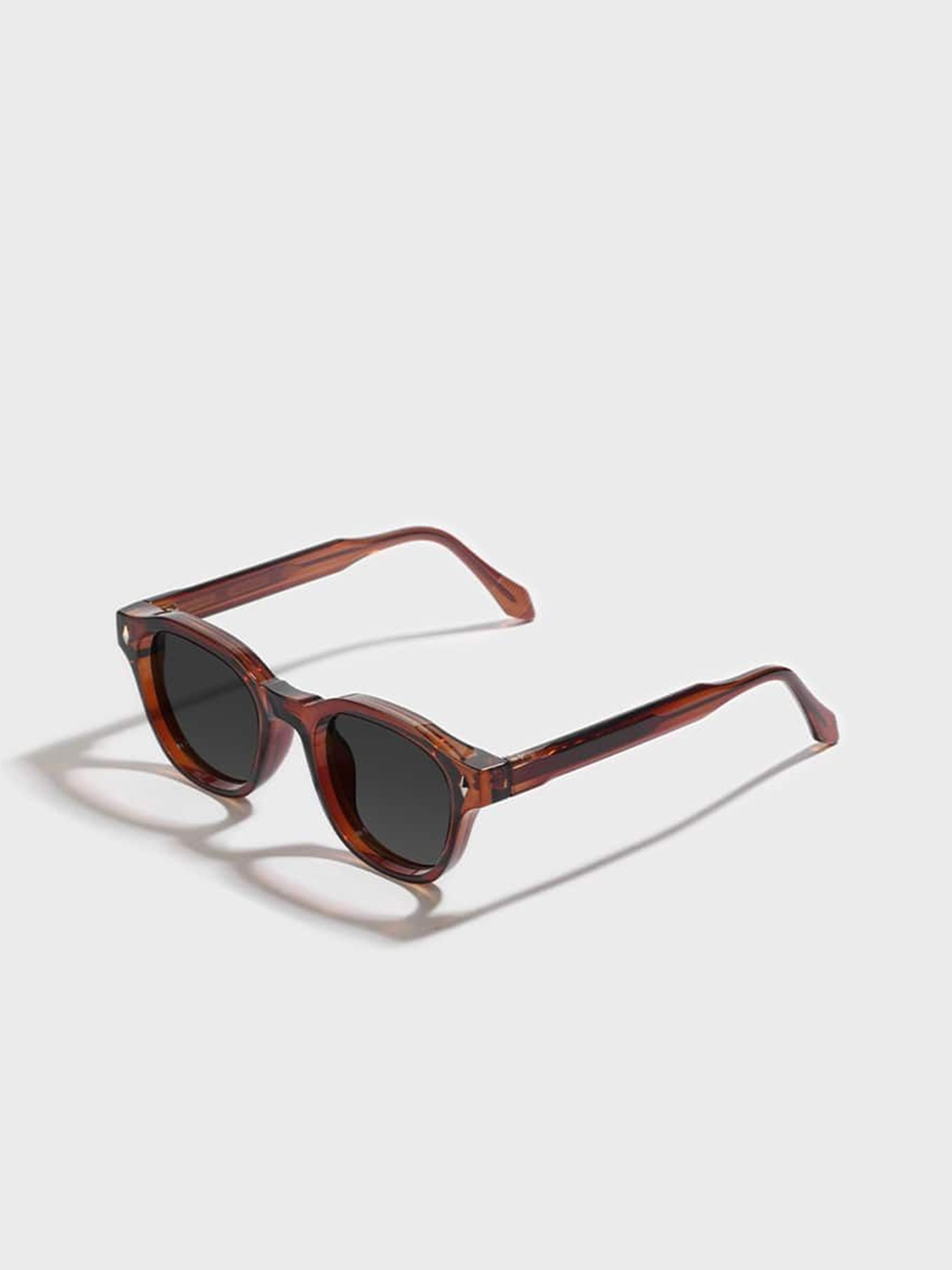 

SAM & MARSHALL Unisex Rectangle Sunglasses with UV Protected Lens, Brown