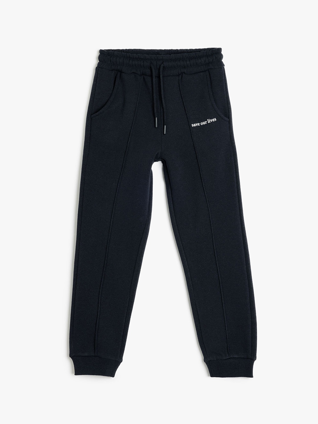 

Koton Boys Solid Trackpants, Navy blue