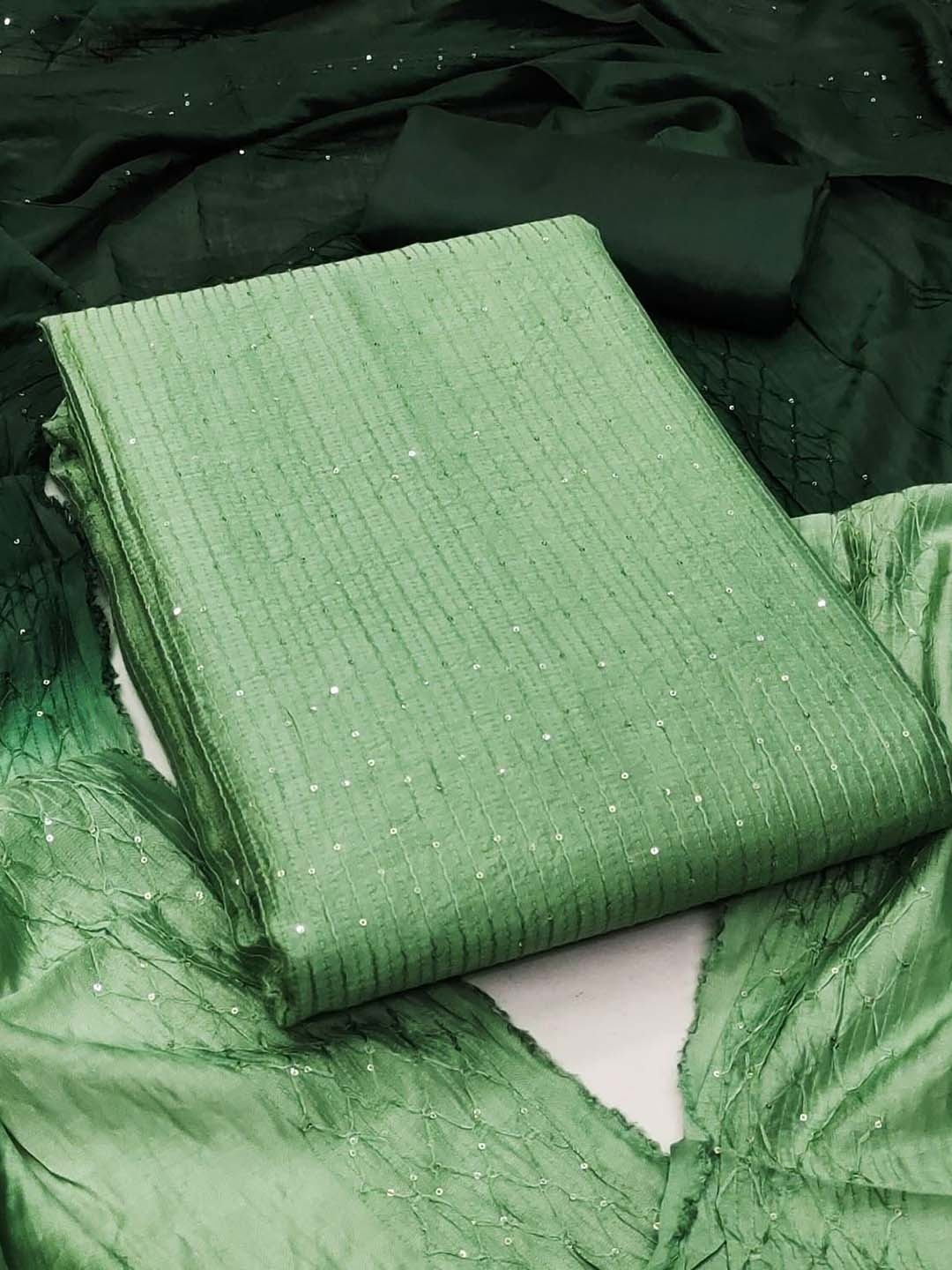 

ZEEPKART Unstitched Dress Material, Sea green