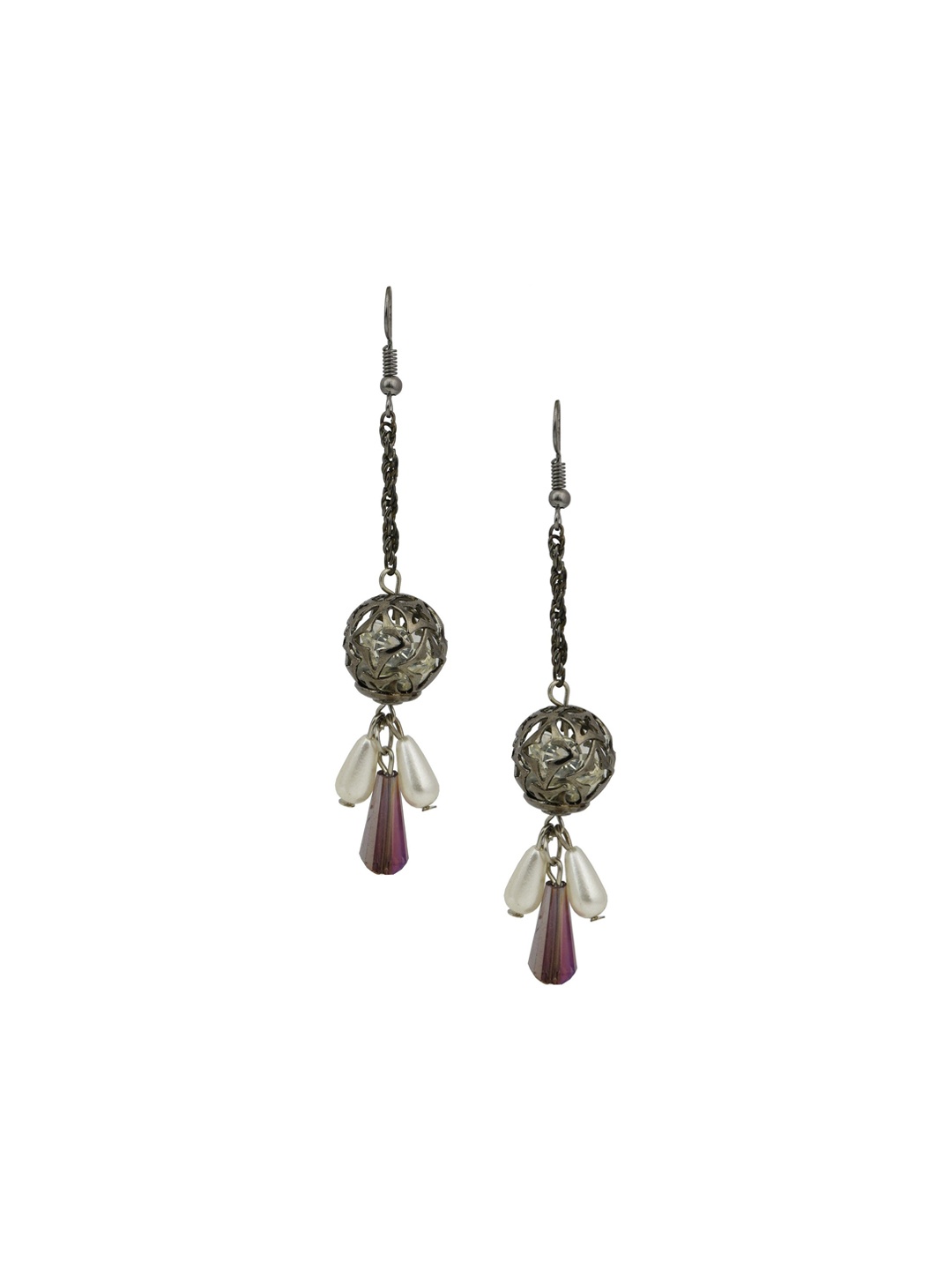 

HIGH TRENDZ Contemporary Hoop Earrings, Silver