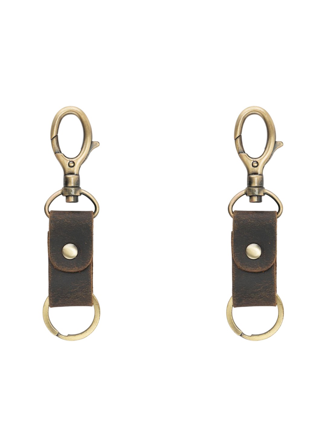 

Goatter Set Of 2 Leather Key Chain, Coffee brown