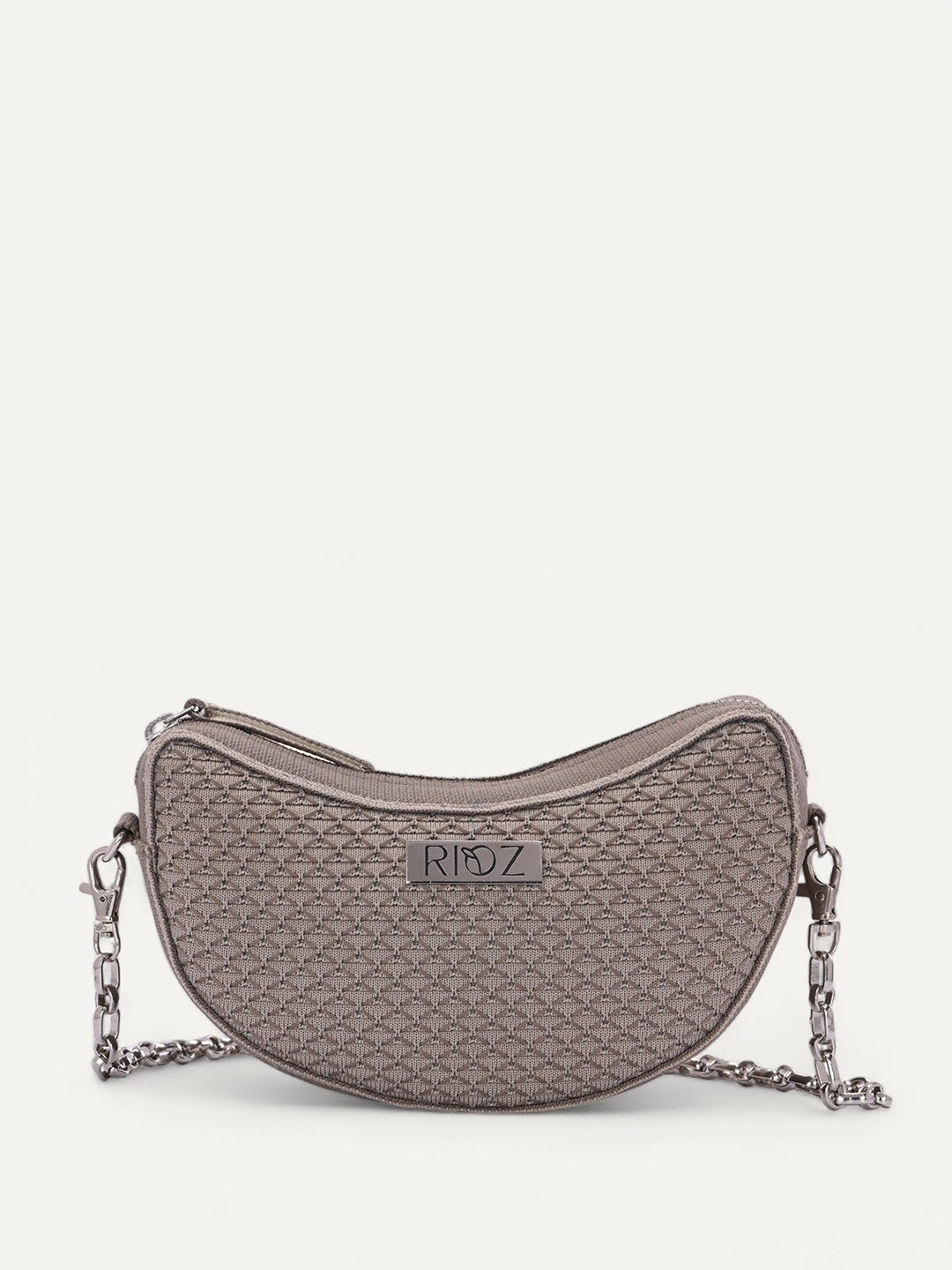 

Rioz Oversized Swagger Sling Bag with Tasselled, Cream