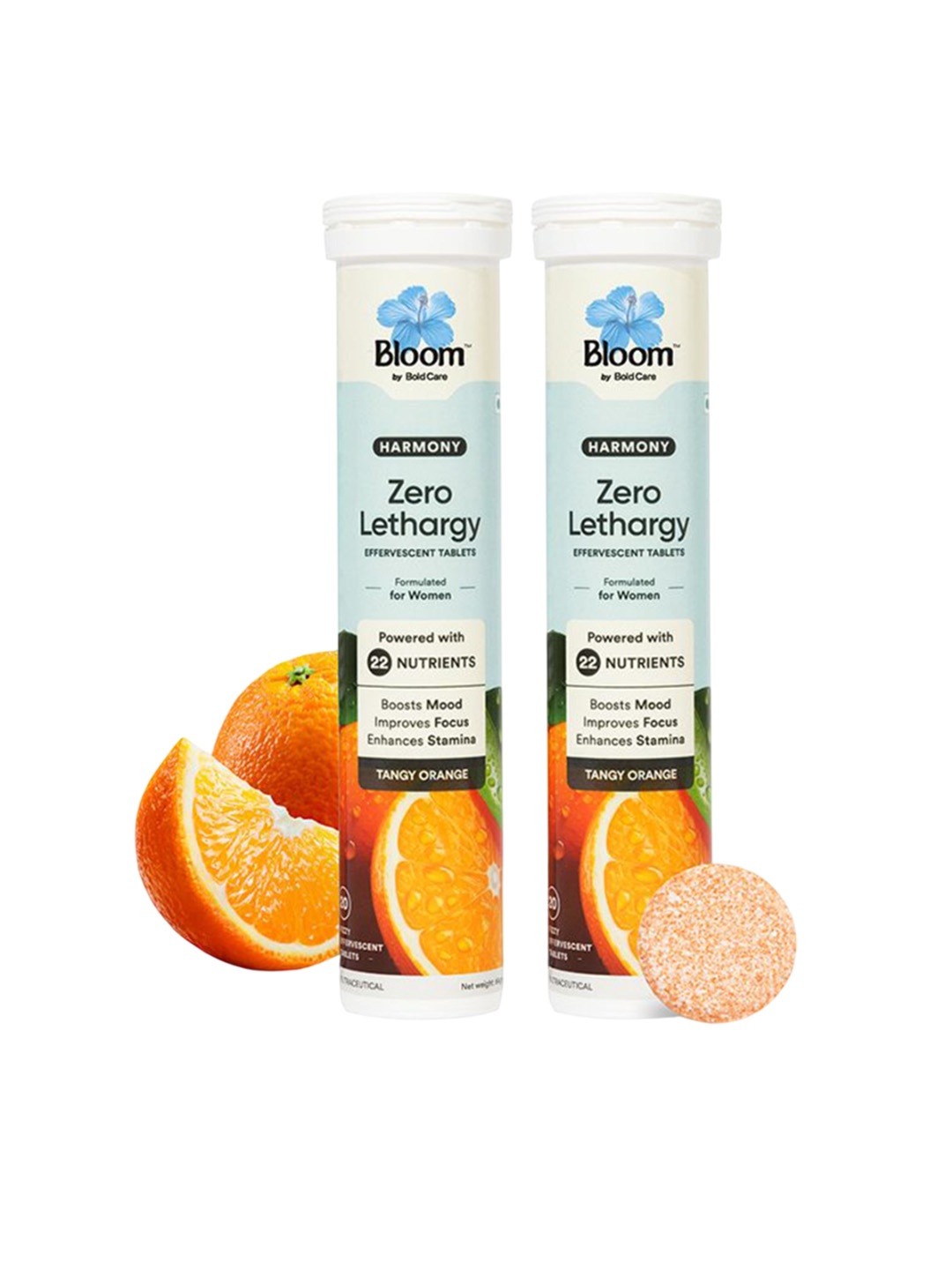 

Bloom Zero-Lethargy Effervescent Tablets - 20 Tablets, Orange