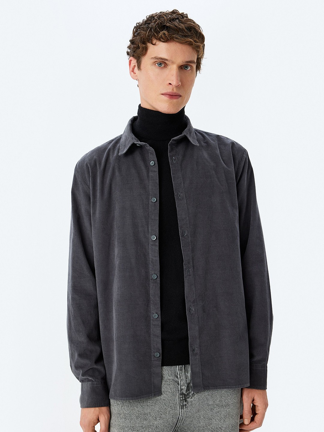 

Koton Men Opaque Casual Shirt, Grey