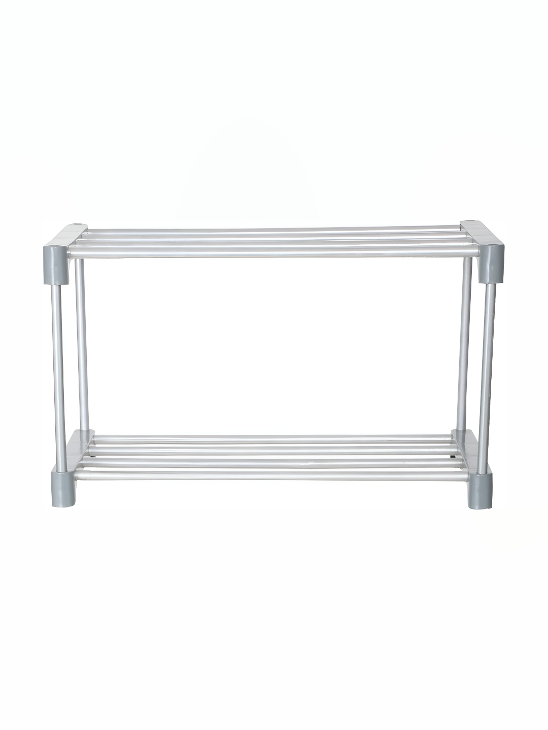 

Decent Hut Multipurpose Home Bedroom Living Room Storage 2 Shelves Rack, Grey
