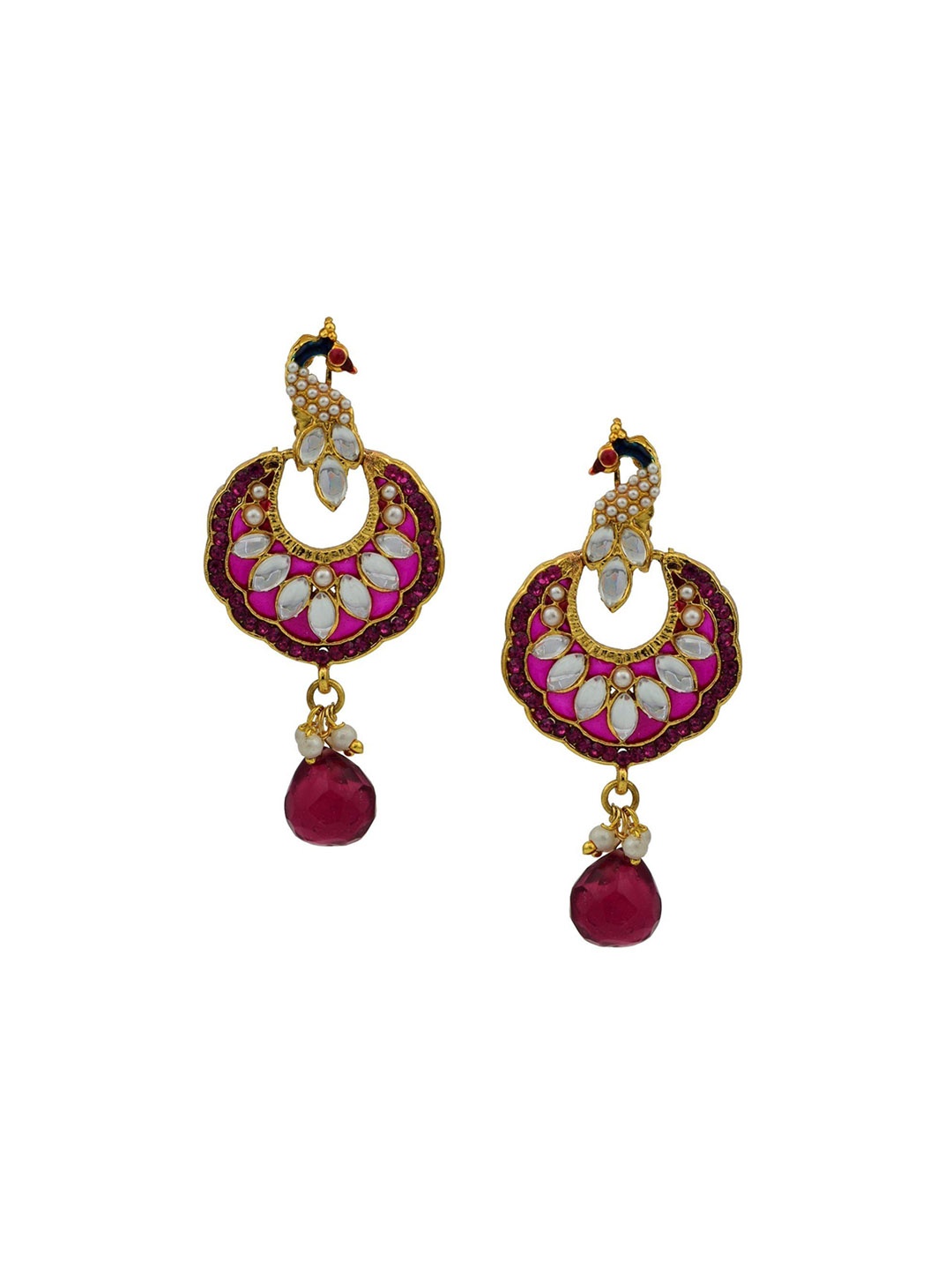 

HIGH TRENDZ Contemporary Drop Earrings, Gold