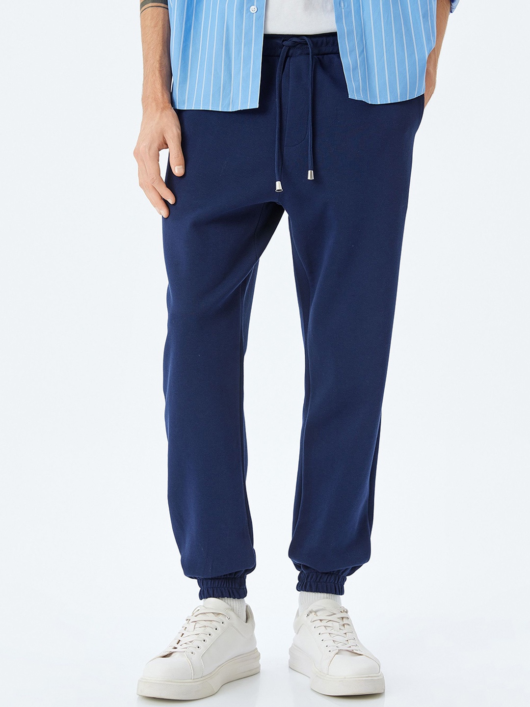

Koton Men Cotton Regular Fit Joggers, Navy blue