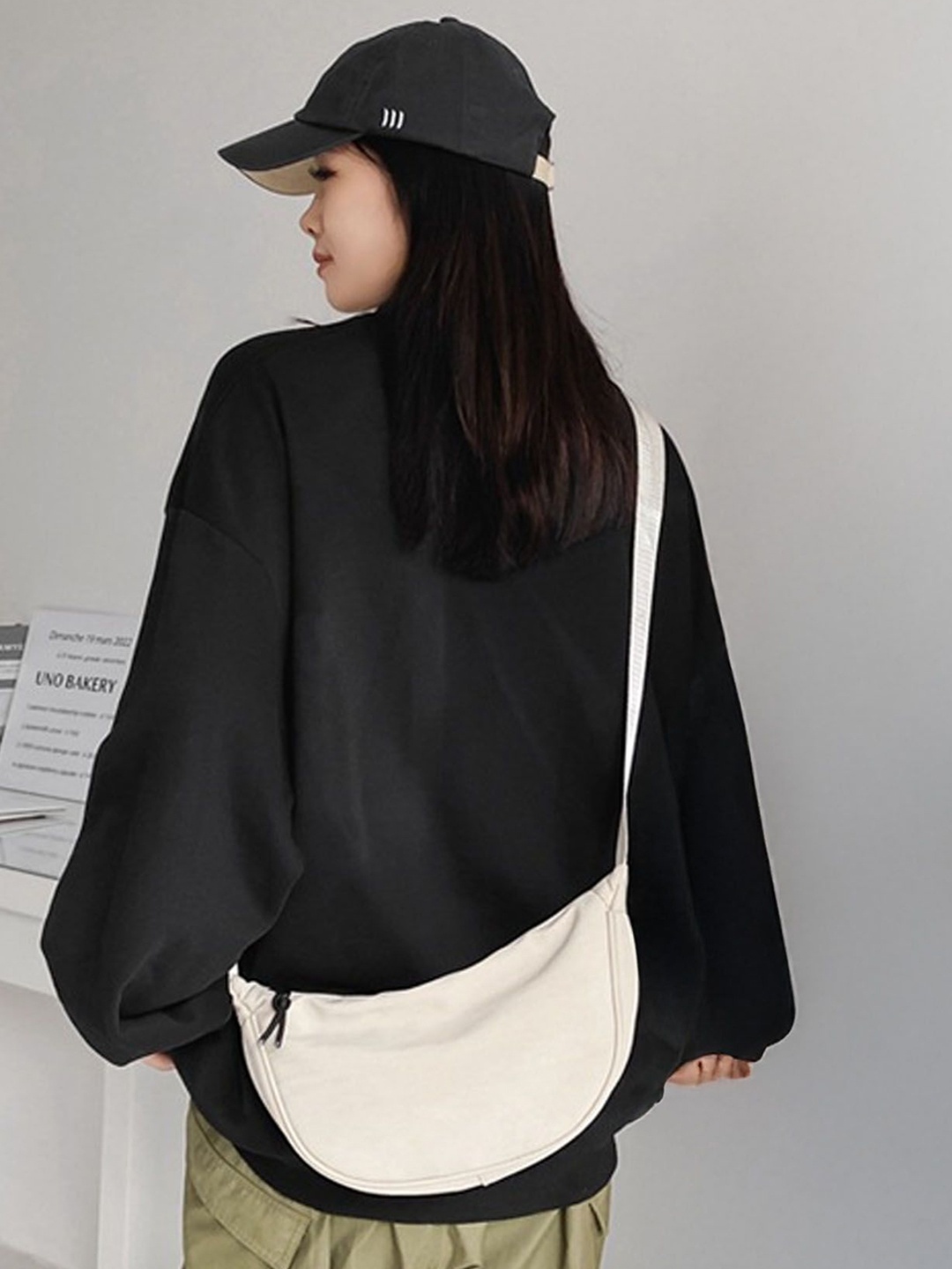 

StyleCast Beige Solid Stylish Crossbody Bag