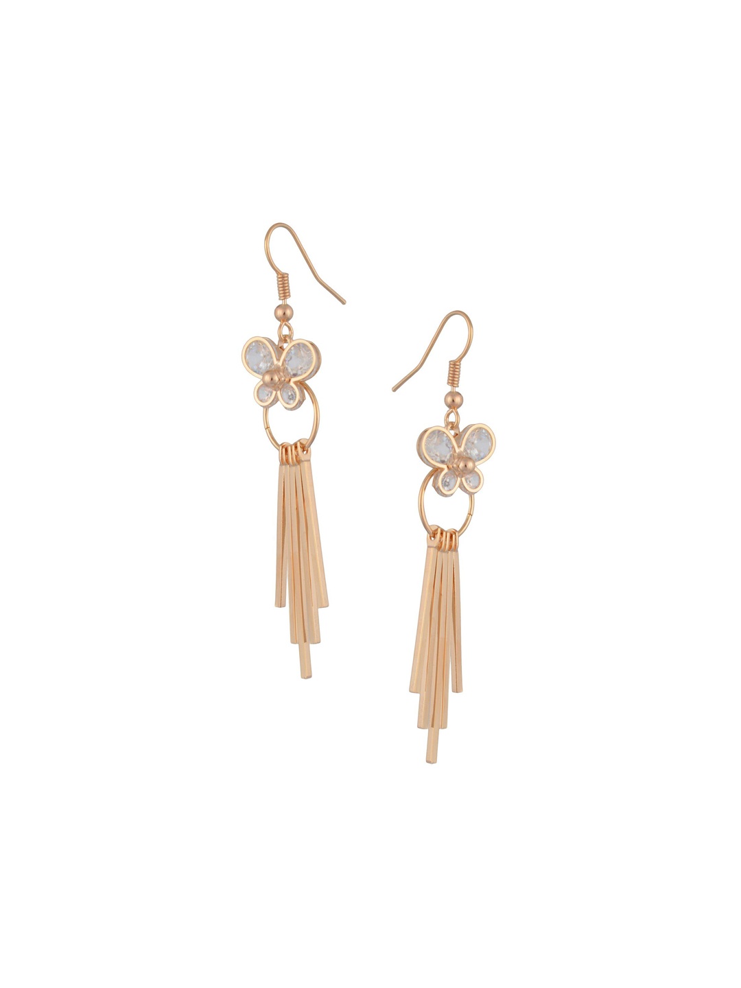 

HIGH TRENDZ Contemporary Drop Earrings, Gold