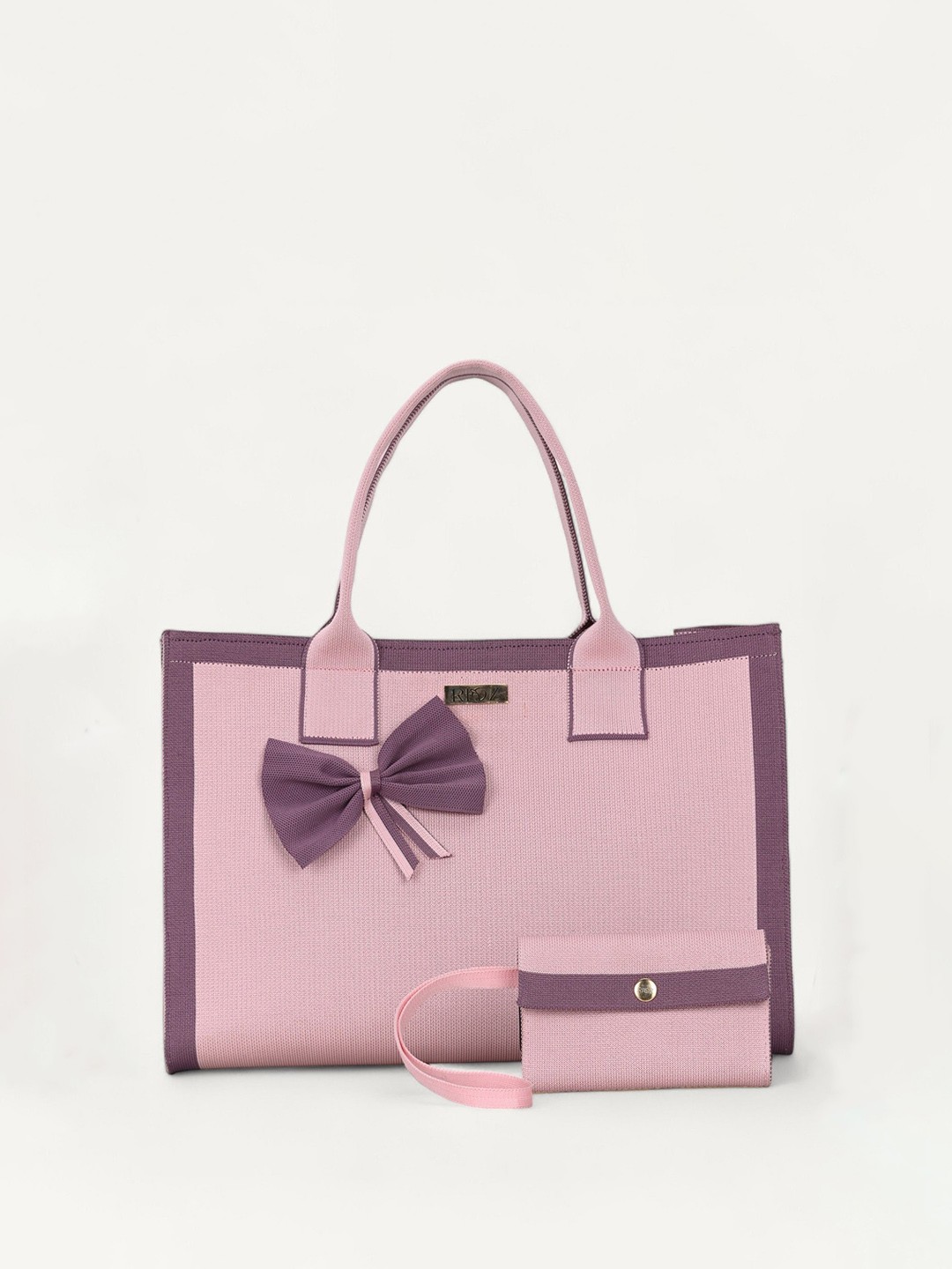 

Rioz Oversized Structured Shoulder Bag with Bow Detail, Pink