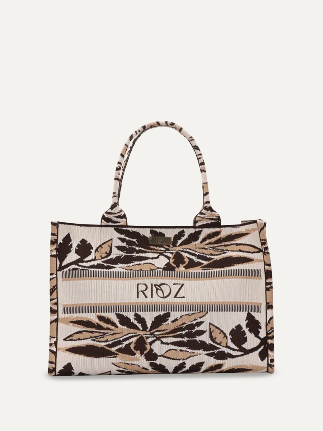 

Rioz Oversized Structured Shoulder Bag, Brown