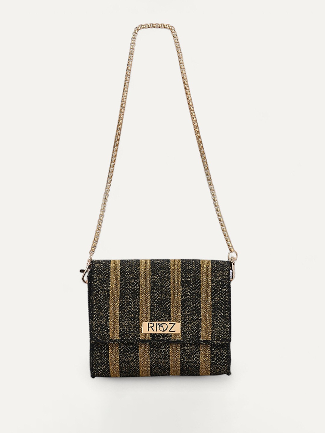 

Rioz Oversized Structured Sling Bag, Black