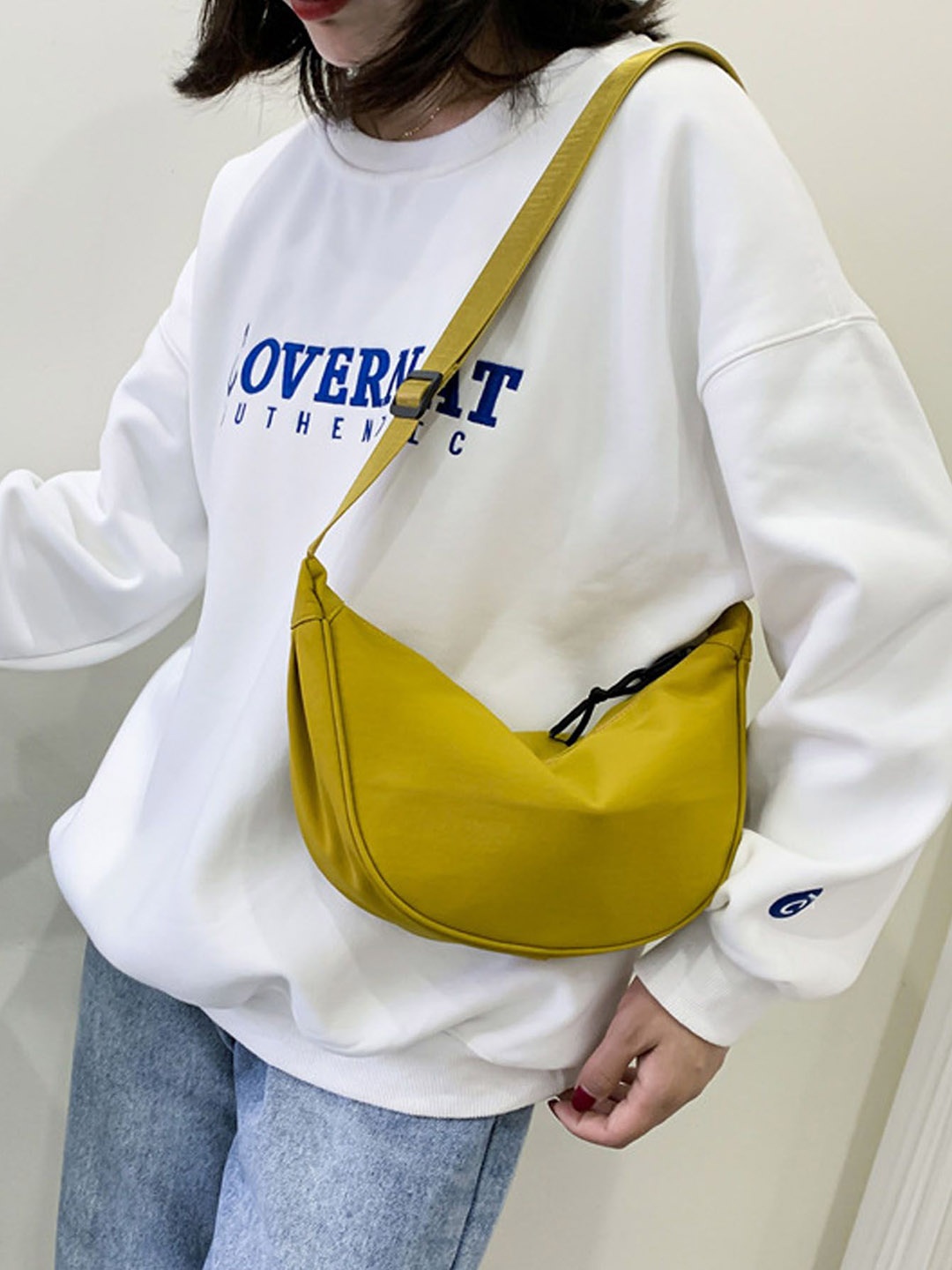 

StyleCast Yellow Structured Side Bag