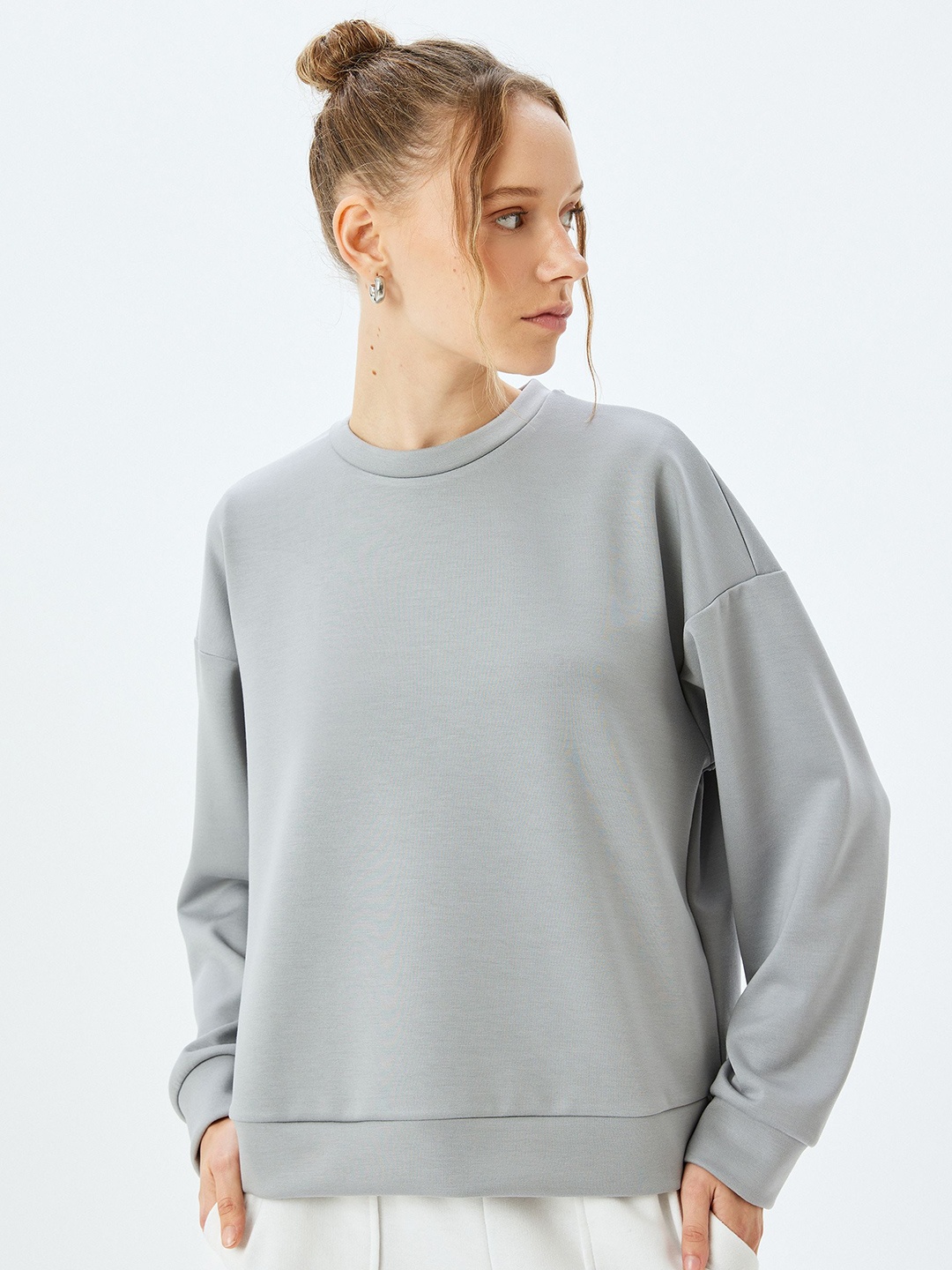 

Koton Women Long Sleeves Sweatshirt, Grey