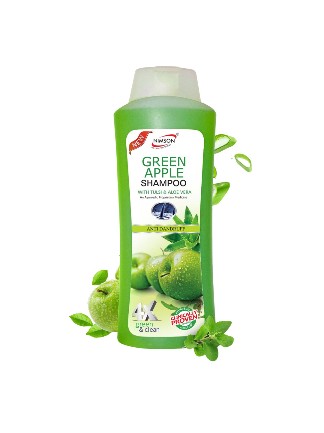 

Nimson Green Apple Anti-Dandruff Shampoo With Aloevera - 500 ml