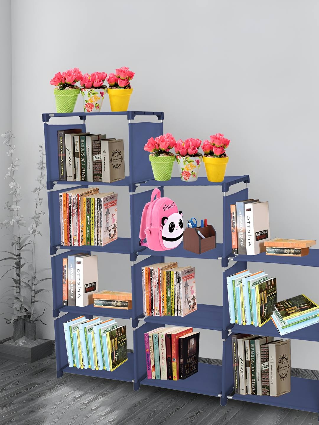 

Decent Hut Blue 12 Shelves Bookshelf