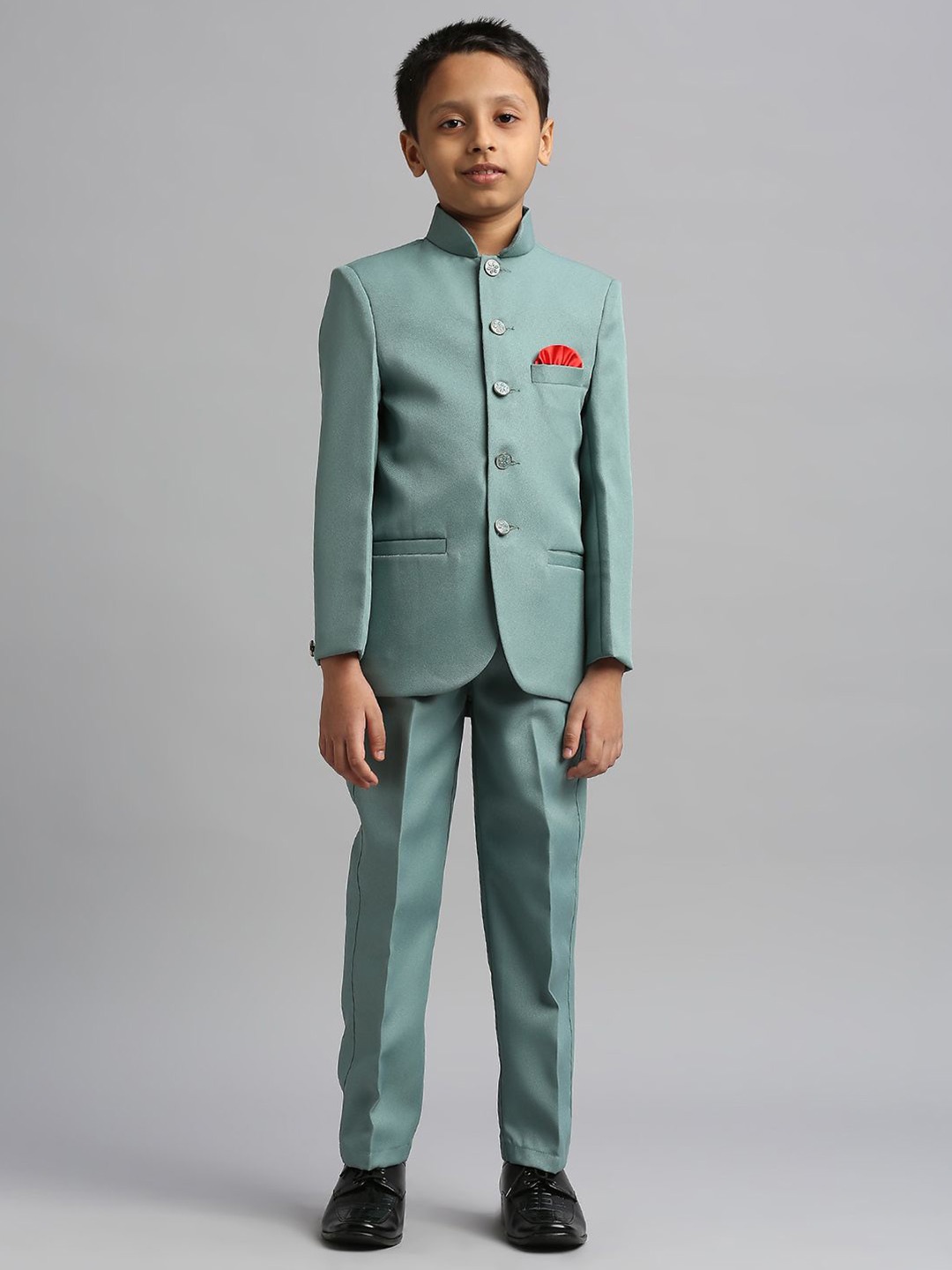 

YK Boys Coat with Trousers, Green