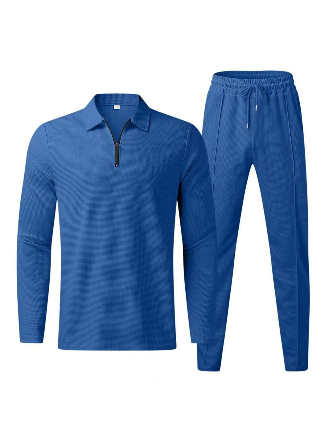 

StyleCast x Revolte Solid T-shirt and Pyjamas Set, Blue