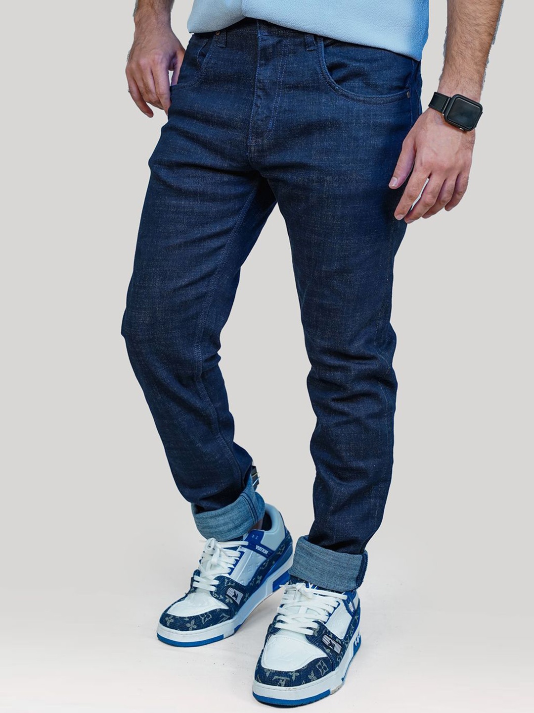 

KAPTHE Men Comfort Jeans, Blue