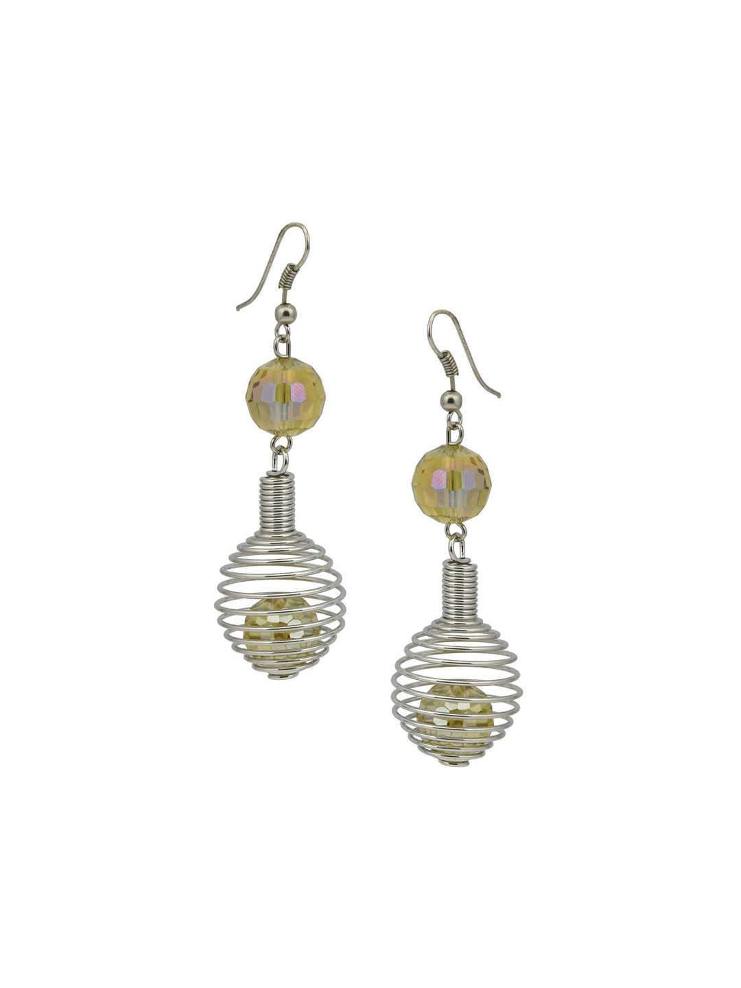 

HIGH TRENDZ Contemporary Drop Earrings, Silver