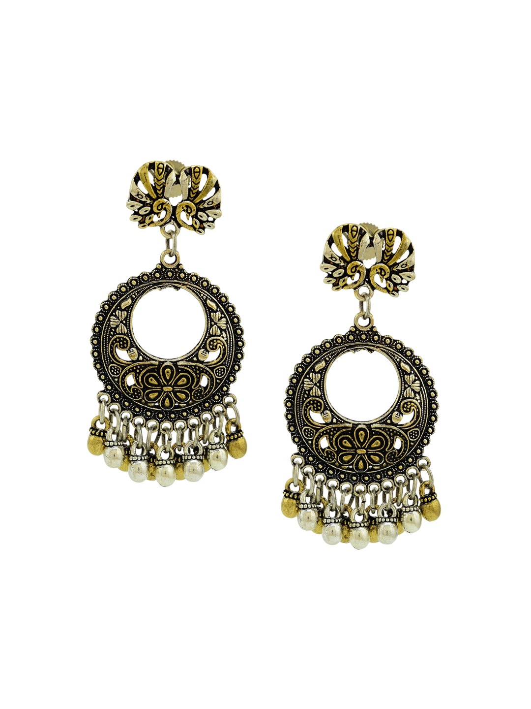 

HIGH TRENDZ Contemporary Drop Earrings, Silver