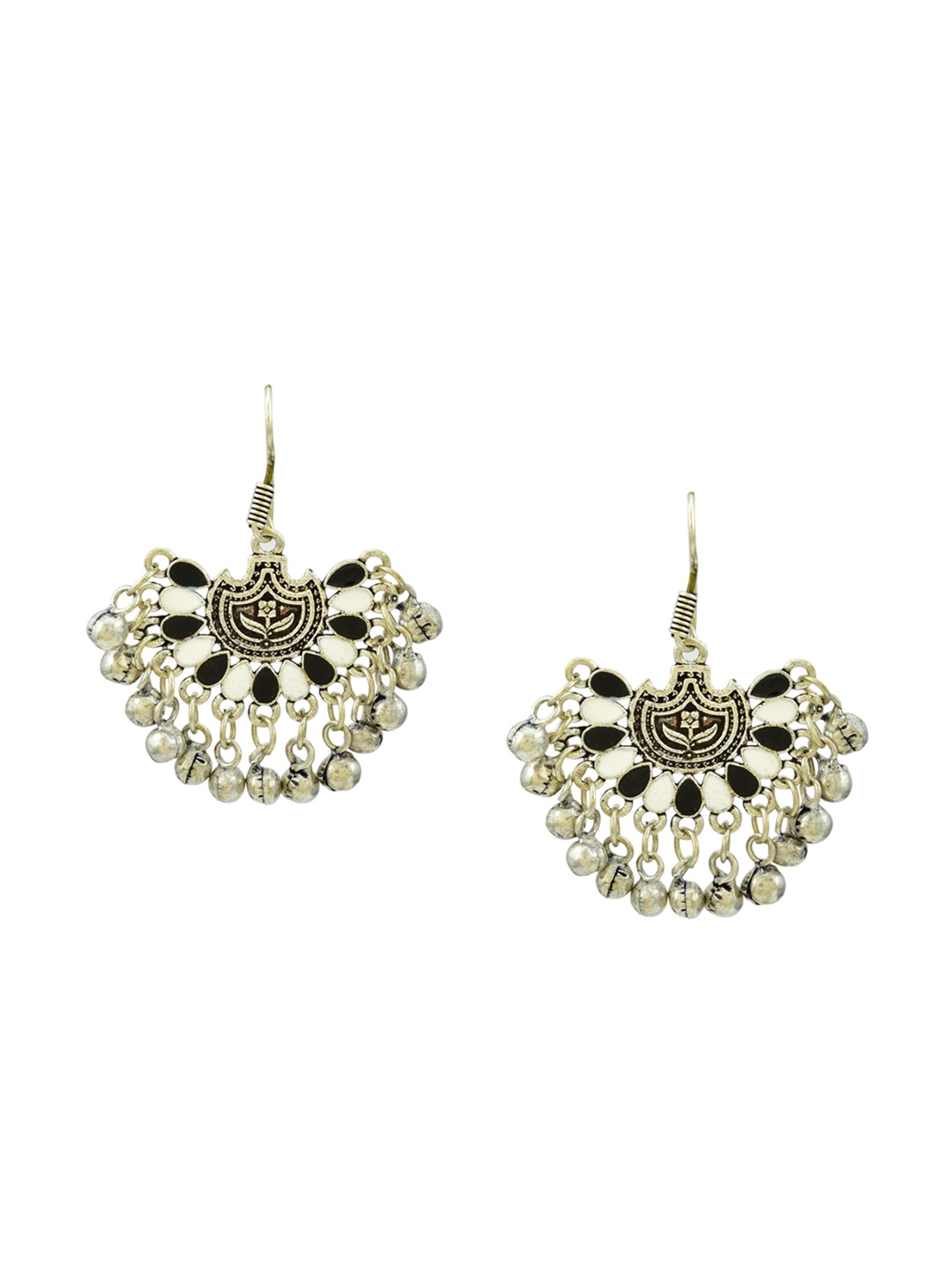 

HIGH TRENDZ Contemporary Drop Earrings, White
