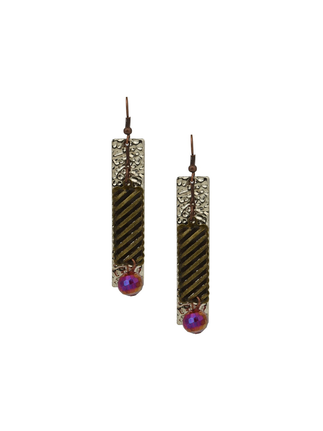 

HIGH TRENDZ Contemporary Drop Earrings, Metallic