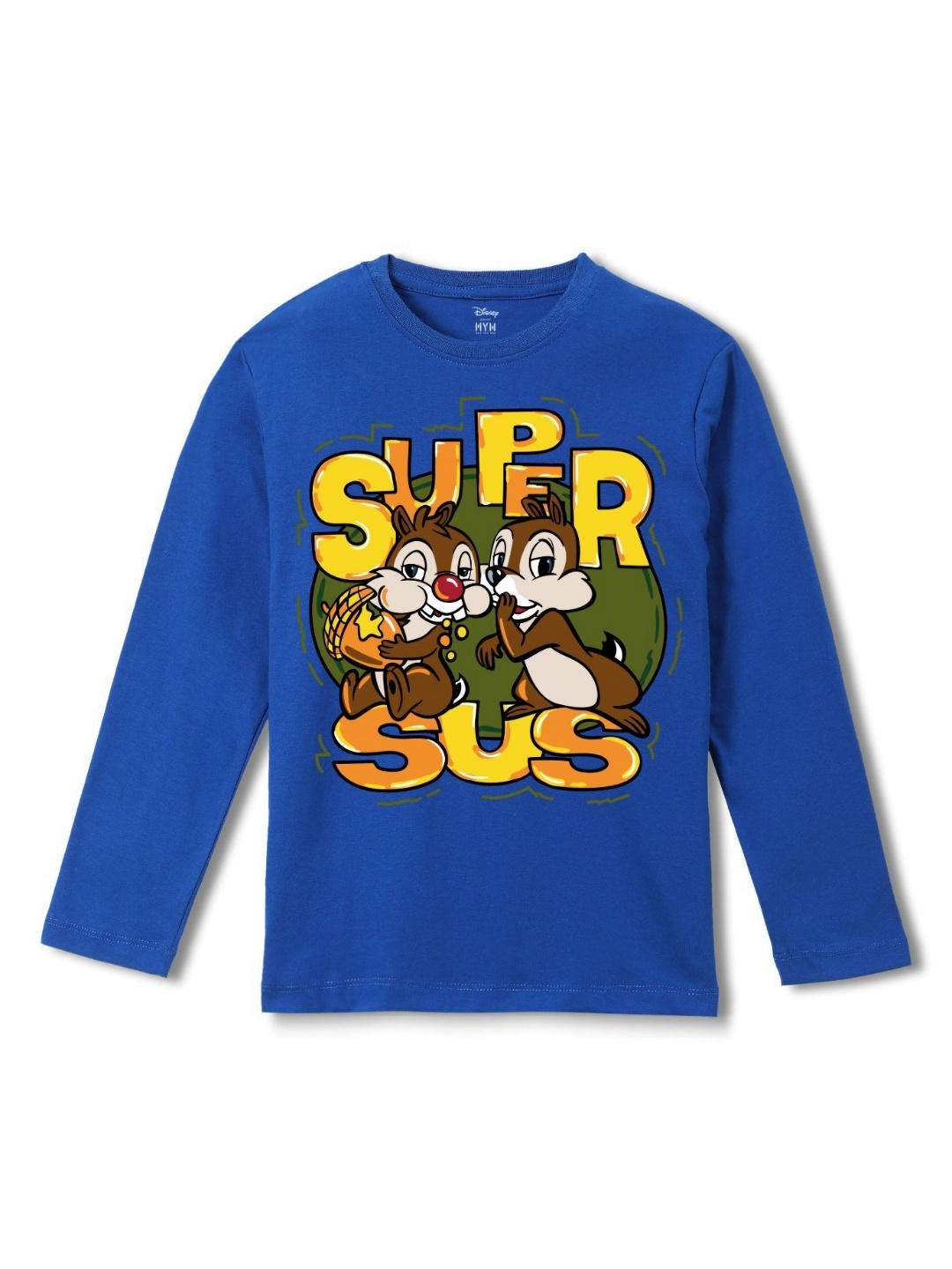 

Wear Your Mind Boys Printed Pure Cotton Applique T-shirt, Blue